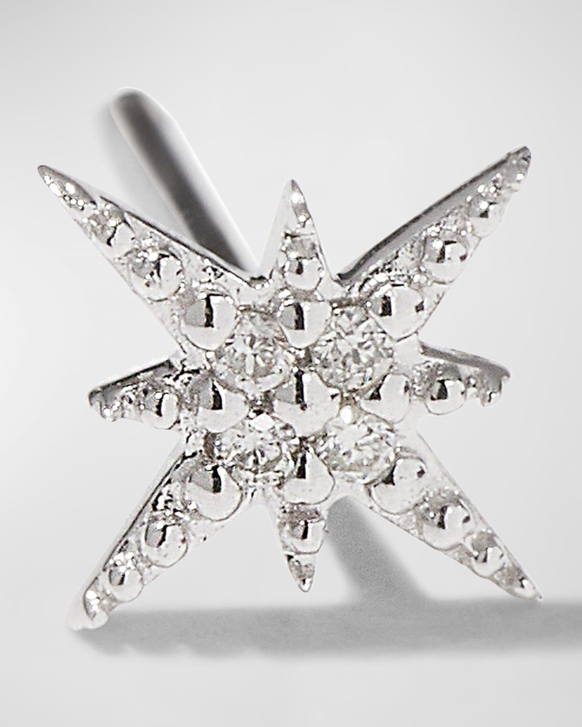 Starburst Diamond Single Stud Earring Product Image