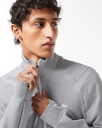 Men's High-Neck Zip-Up Sweatshirt Product Image