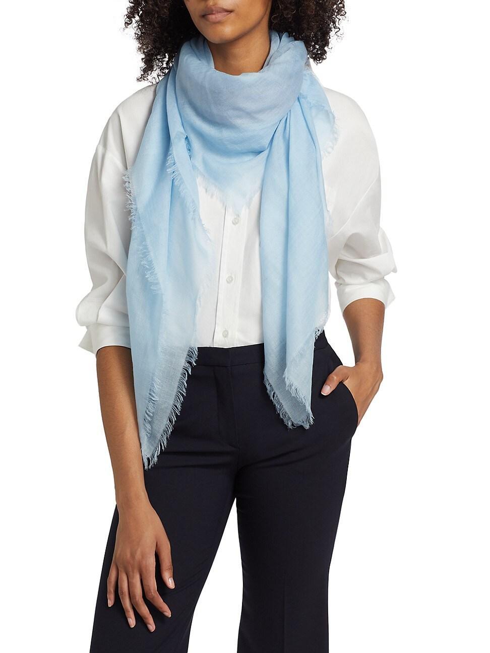 Womens Lunar Ombr Wool Square Scarf Product Image