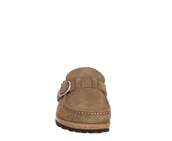 Birkenstock Womens Buckley Suede Buckle Clogs Product Image