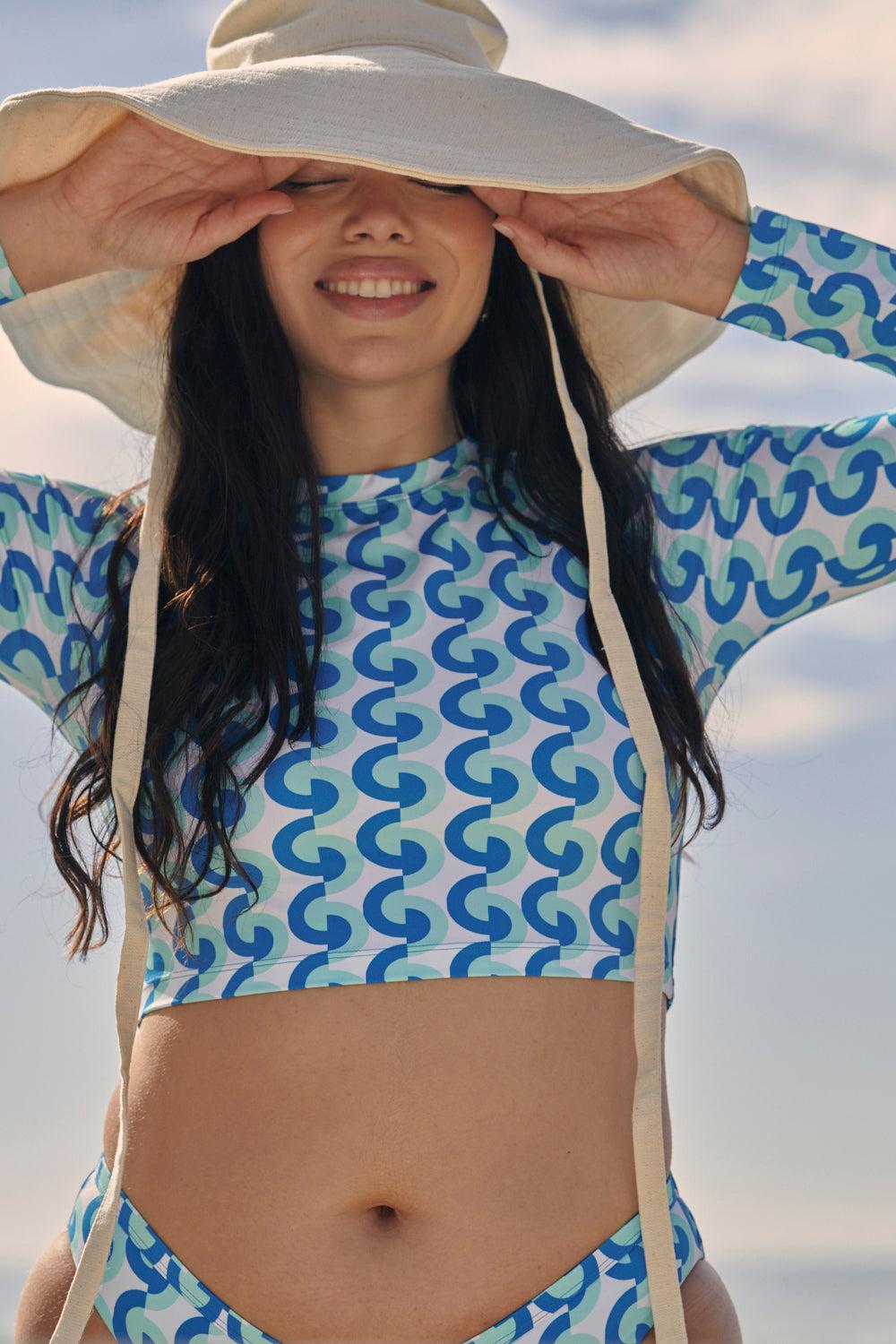 Moana Long Sleeved Crop Rashie - Dana Point Female Product Image