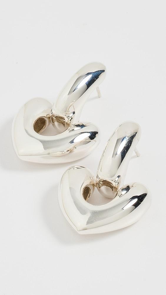 Annika Inez Large Heart Drop Earring | Shopbop Product Image