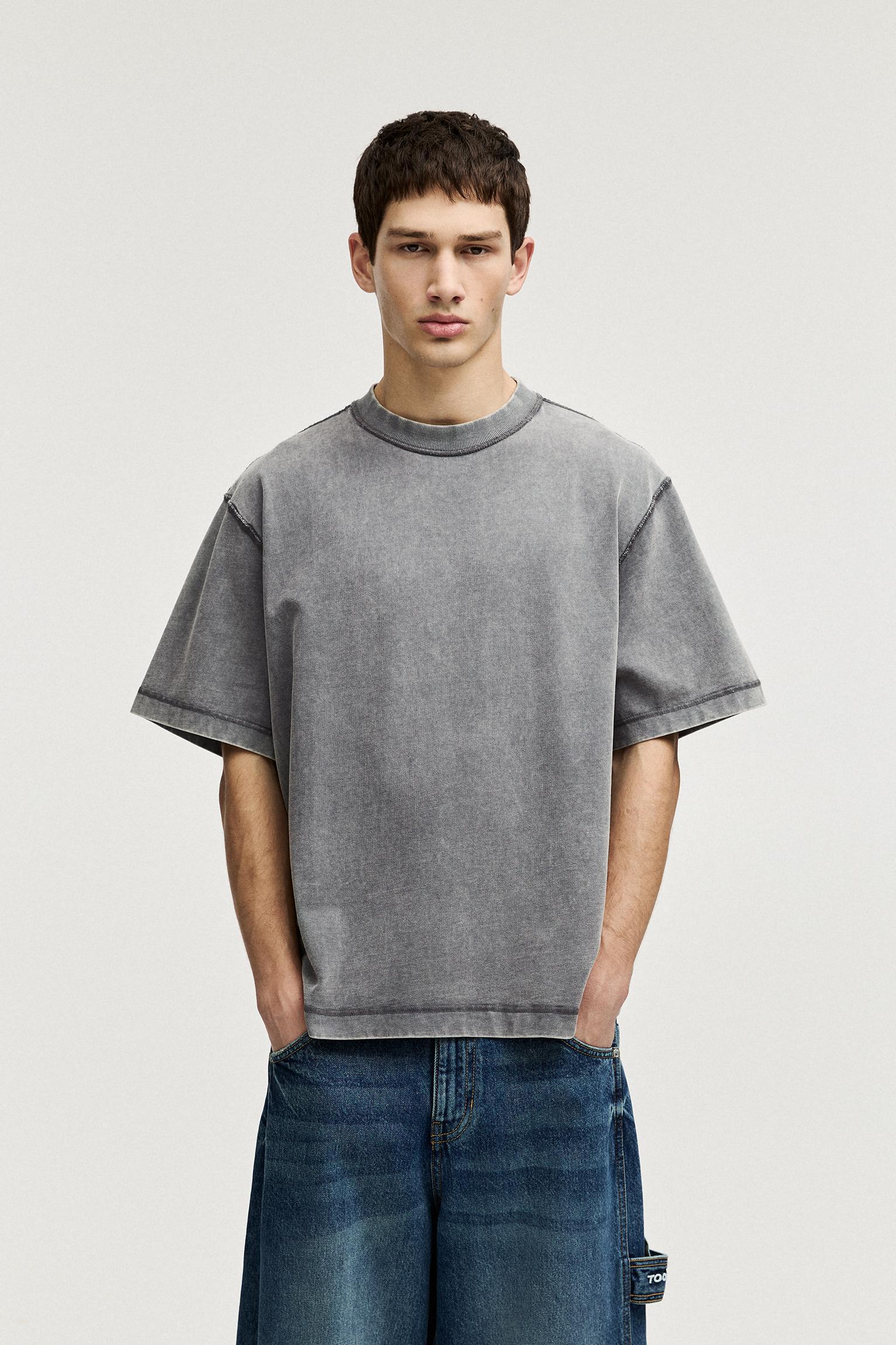 Soft-touch boxy-fit T-shirt Product Image