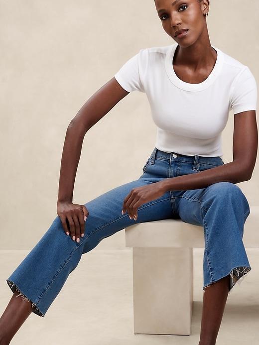 High-Rise Bootcut Cropped Jean Product Image