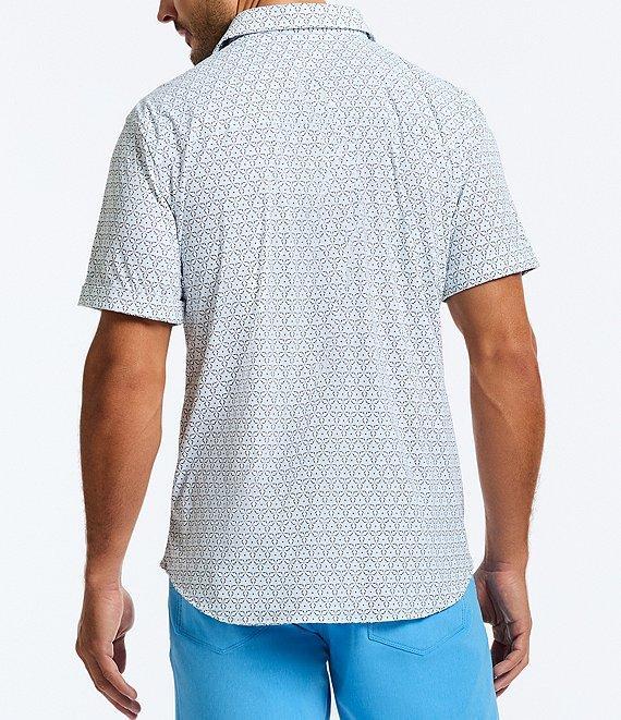 Robert Graham Avalon Stretch Knit Short Sleeve Woven Shirt Product Image