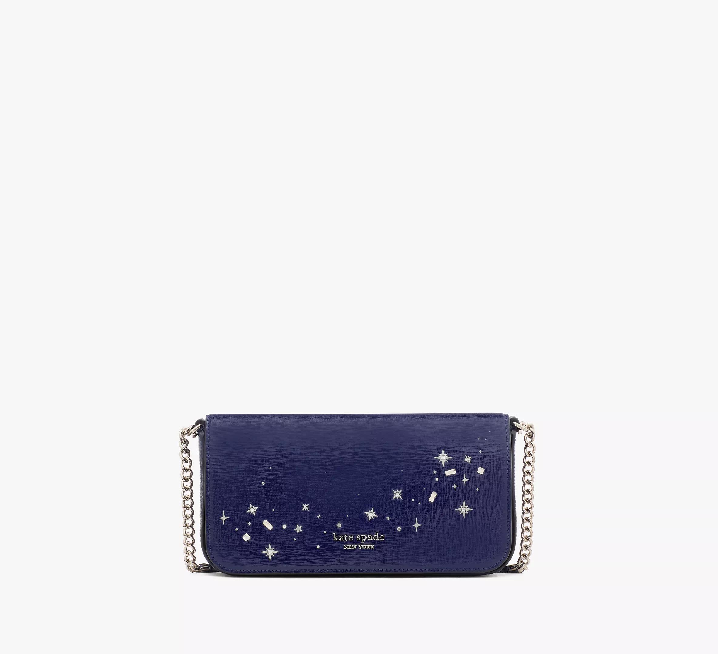 Devin Embellished Flap Chain Wallet Product Image