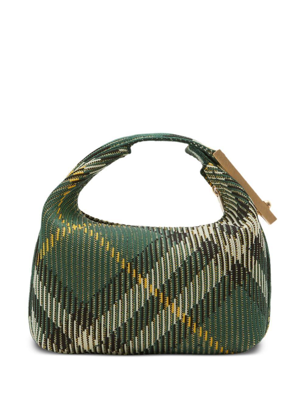medium Peg check-pattern shoulder bag  Product Image