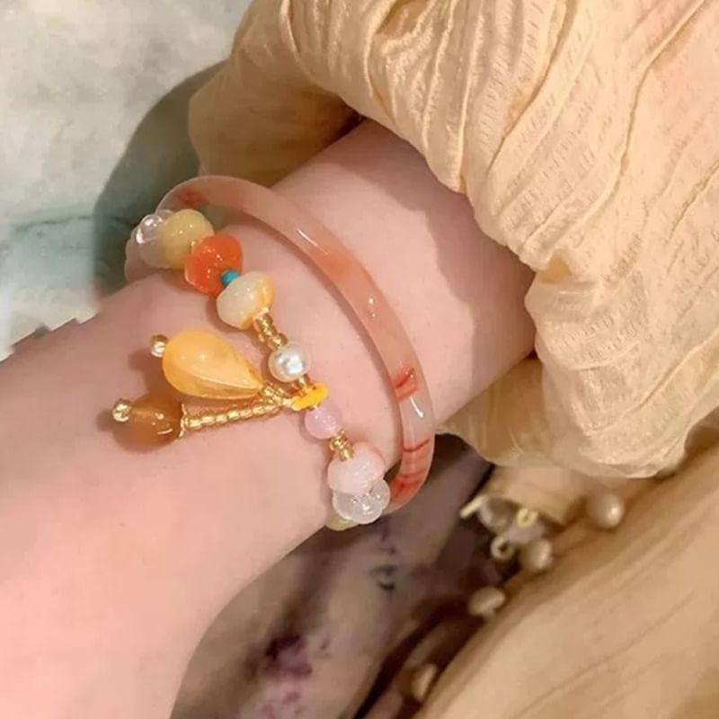 Set: Gemstone Bracelet + Bangle Product Image