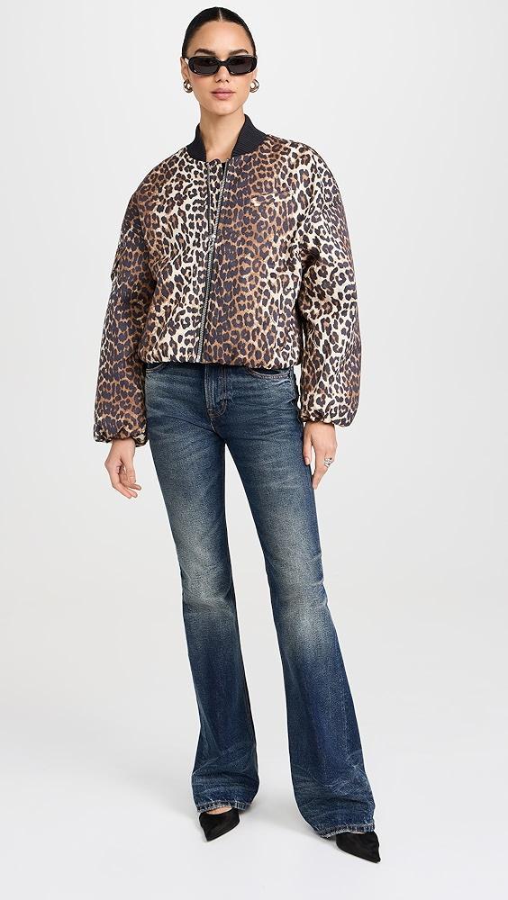 GANNI Printed Canvas Bomber Jacket | Shopbop Product Image