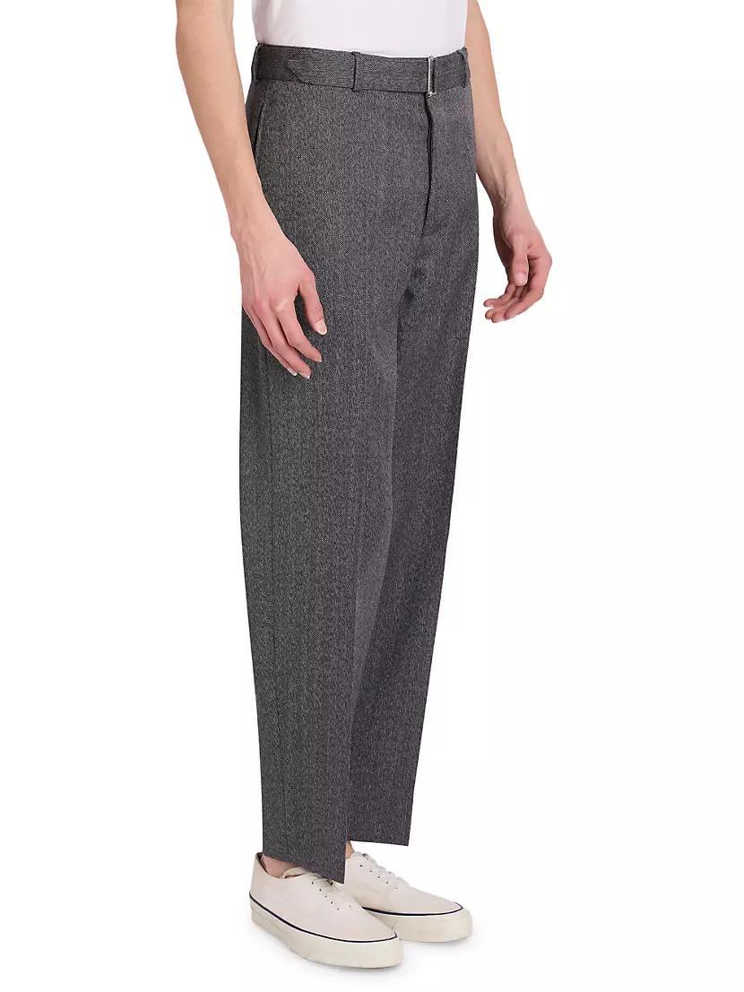 Hoche Herringbone Wool Pants Product Image