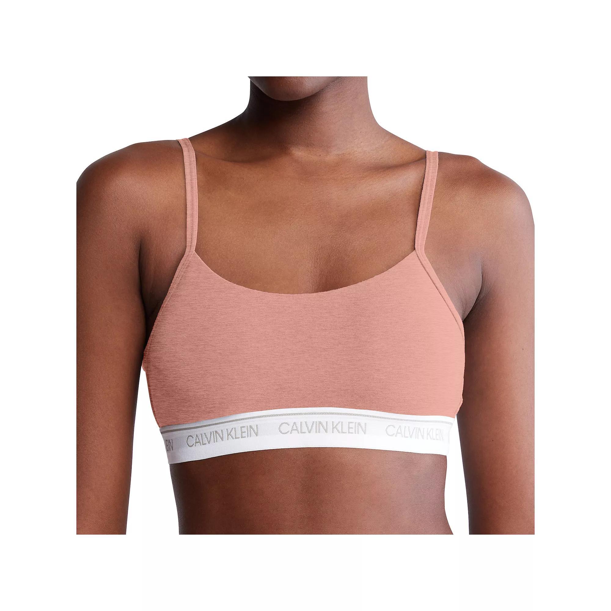 Women's Calvin Klein Archive Logo Lightly Lined Bralette QF7534,  Product Image