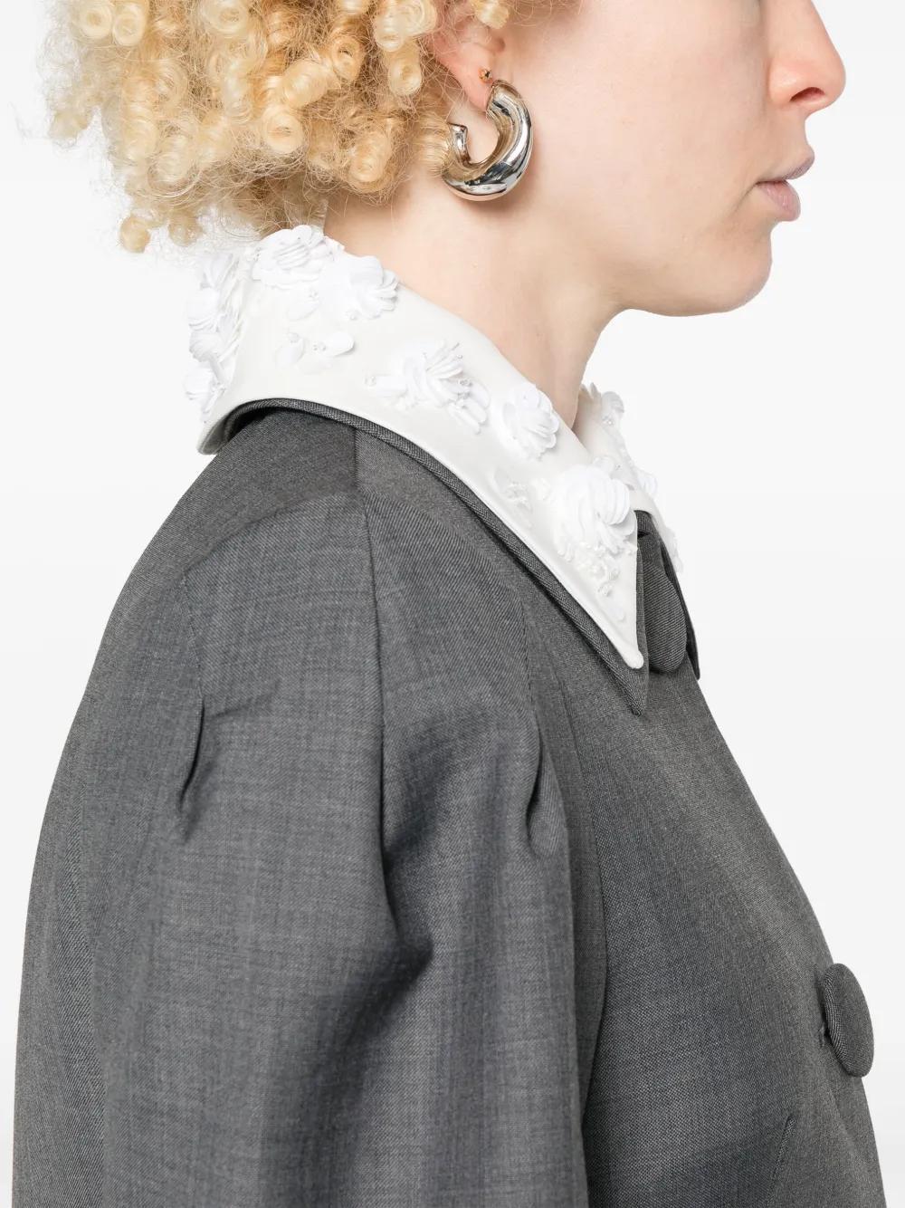 sequinned-collar jacket Product Image