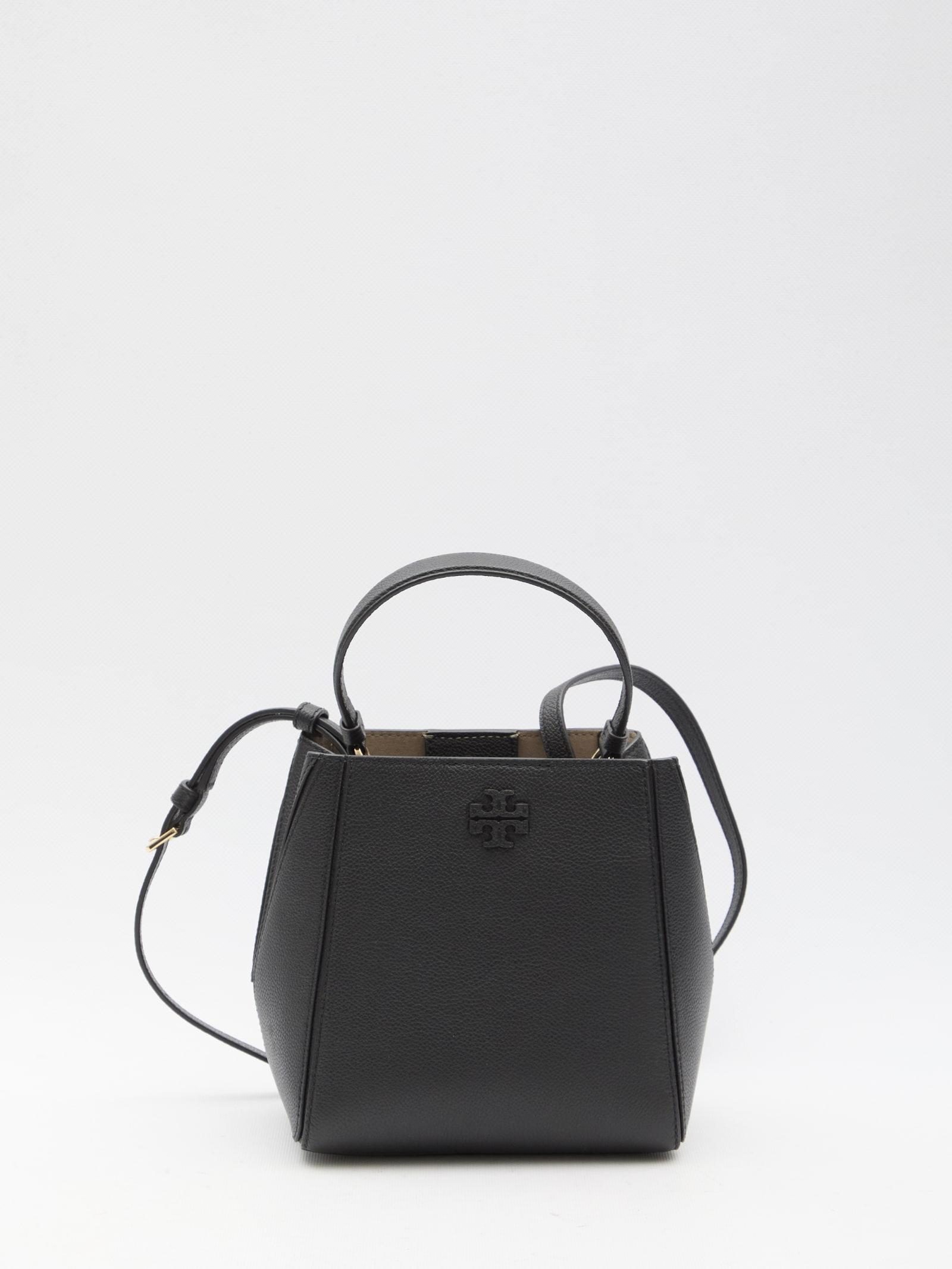 TORY BURCH Mcgraw Small Bucket Bag In Black Product Image