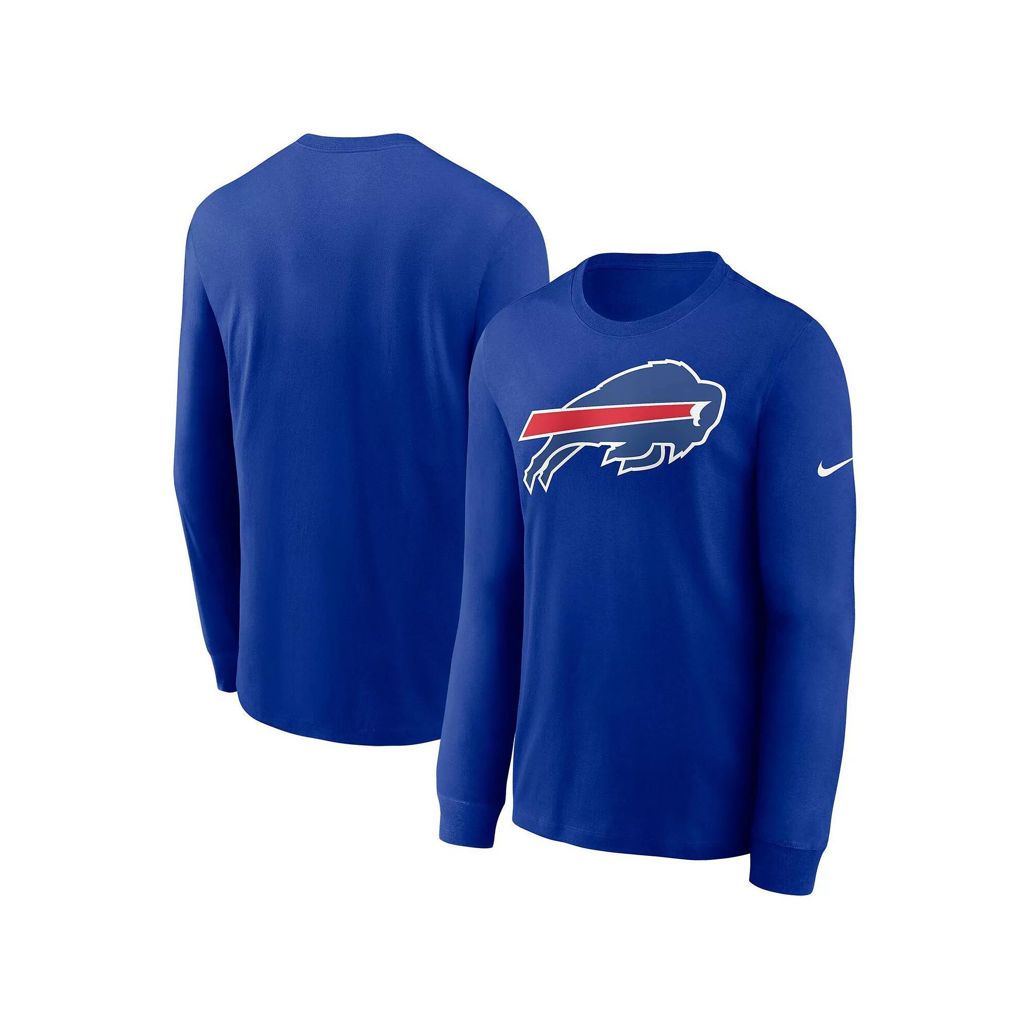Men's Nike Royal Buffalo Bills Primary Logo Long Sleeve T-Shirt,  Product Image