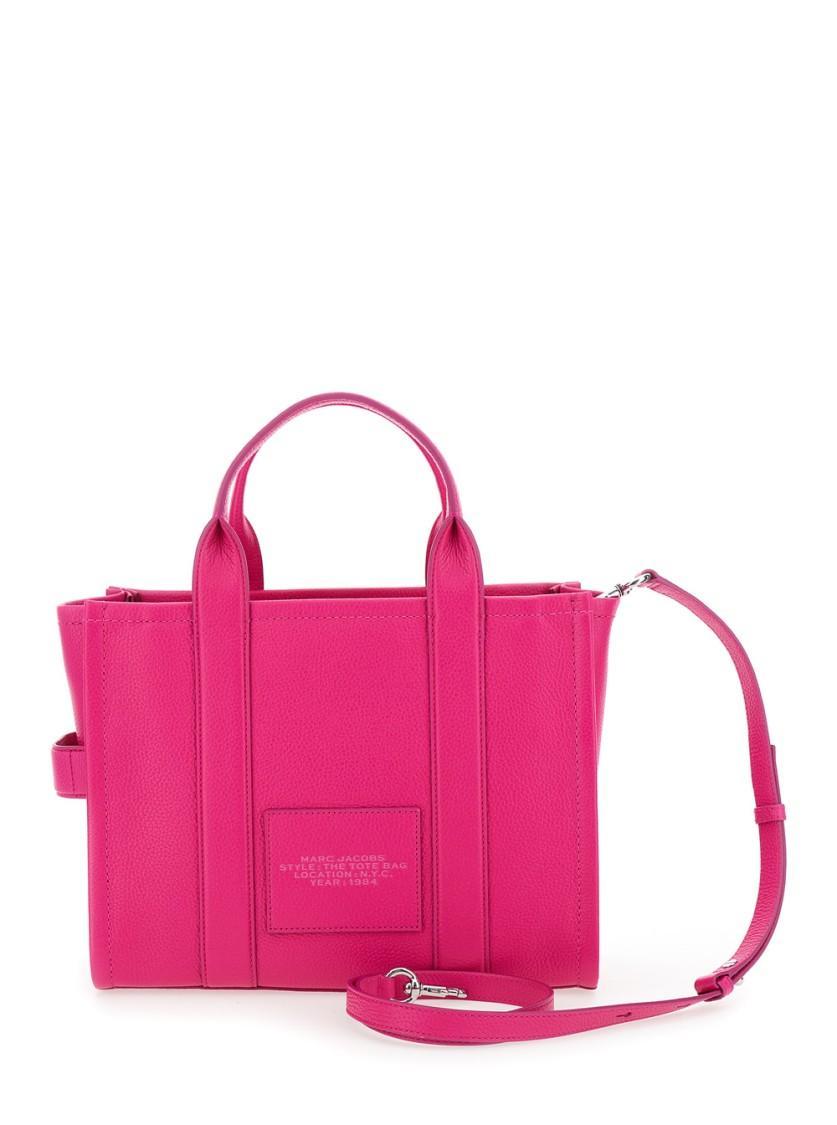 MARC JACOBS The Medium Tote Leather In Pink Product Image