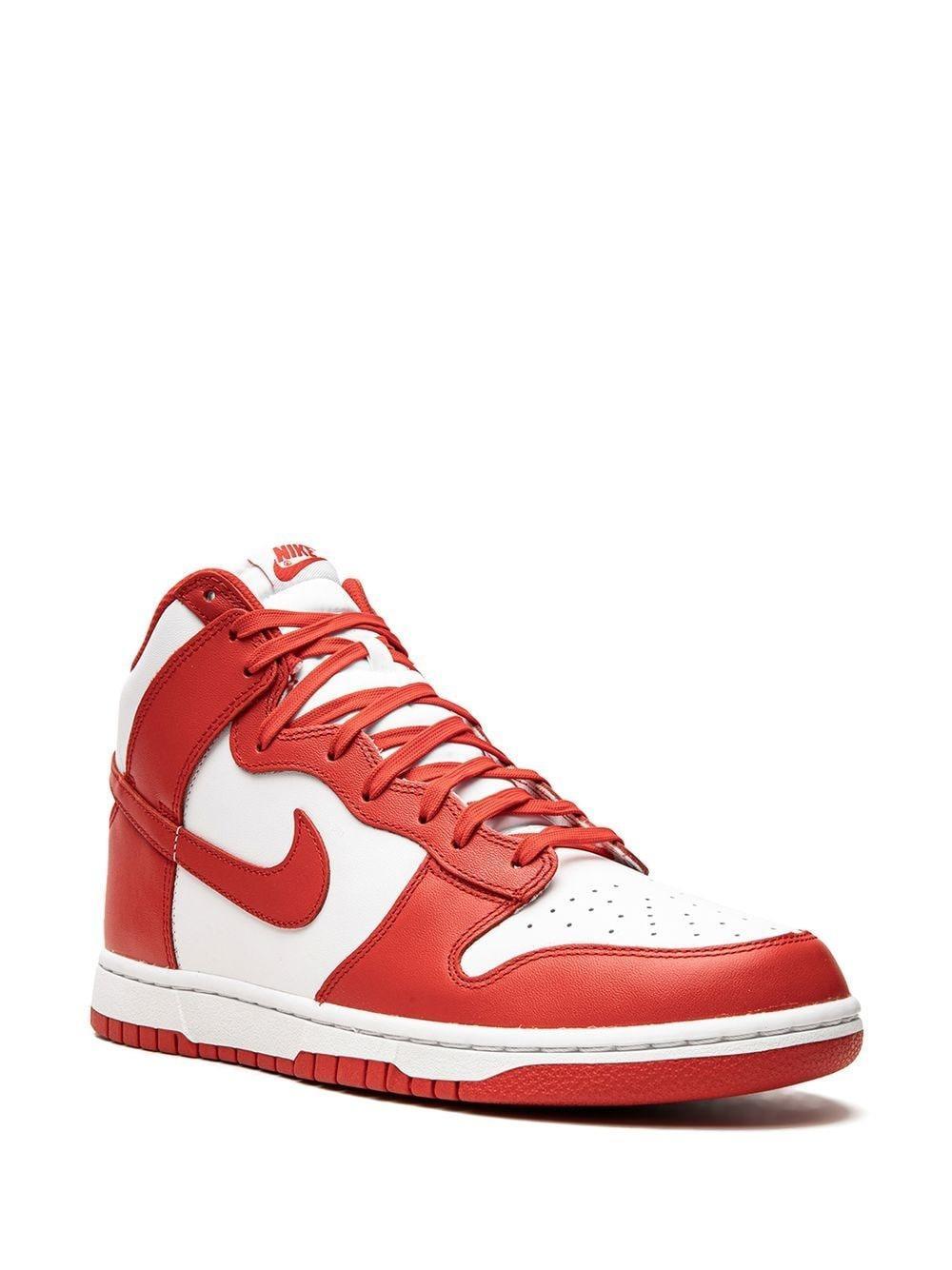 NIKE Dunk High Retro Sneakers In White Product Image