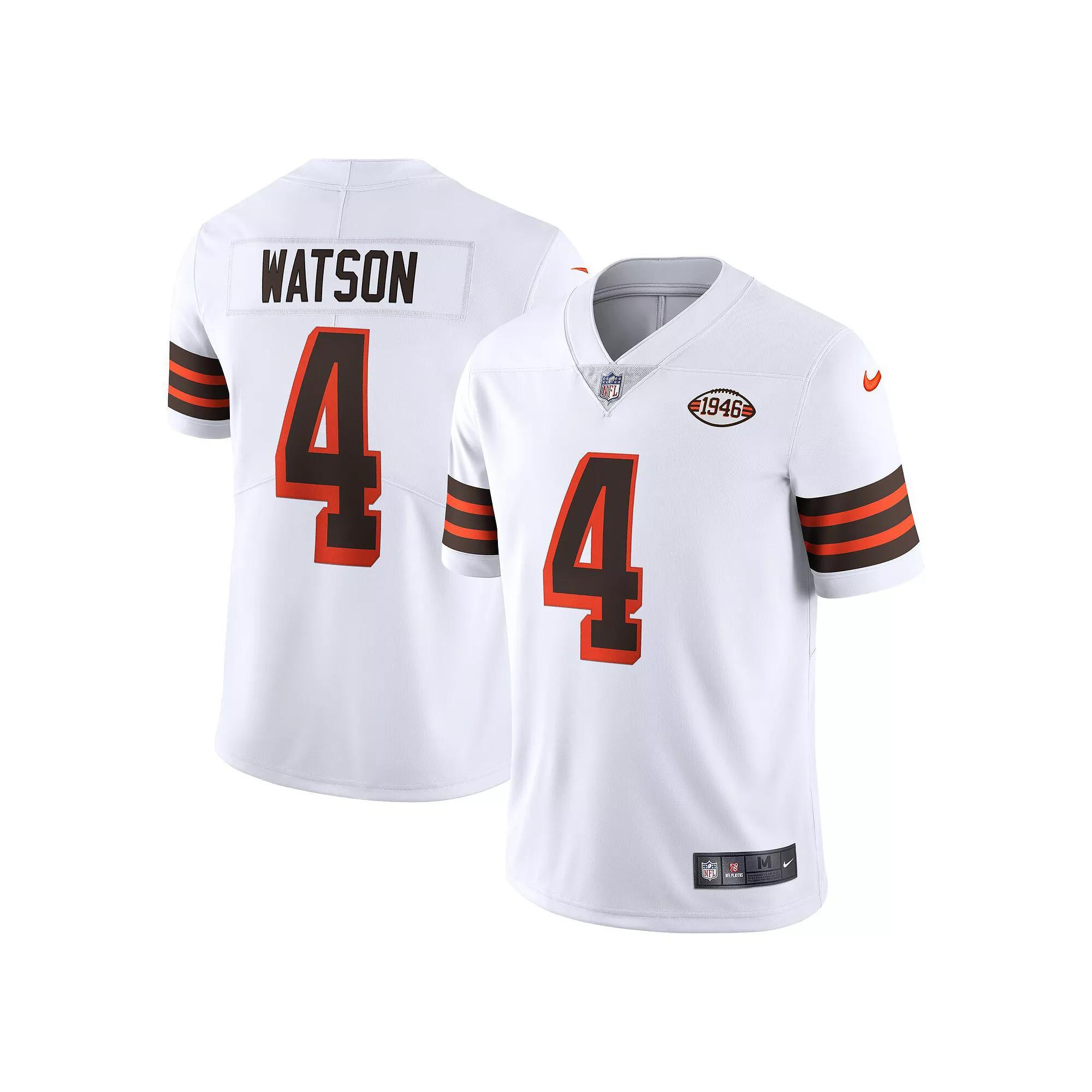 Men's Nike Deshaun Watson White Cleveland Browns 2021 Alternate Vapor Limited Jersey,  Product Image