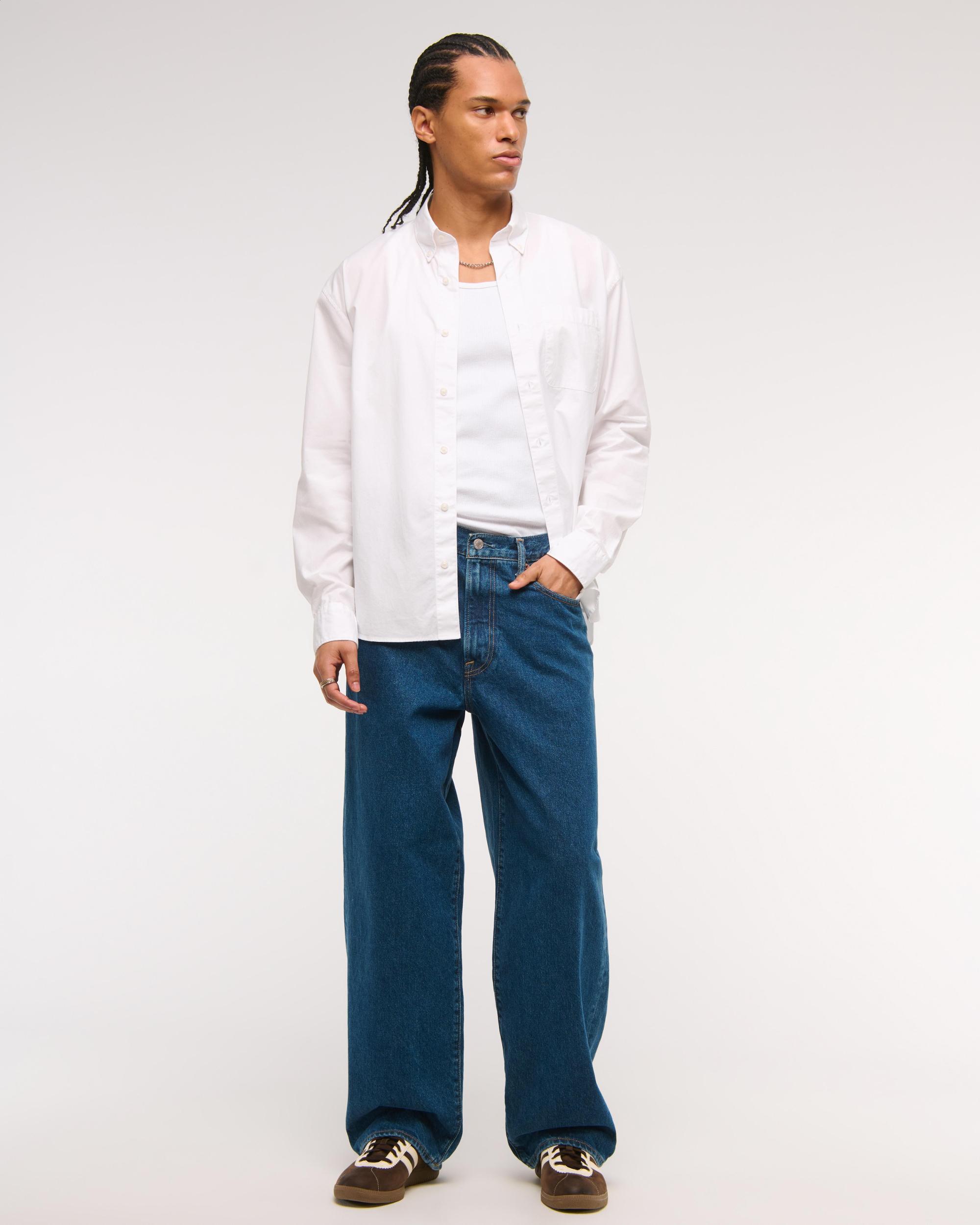 Poplin Button-Up Shirt Product Image