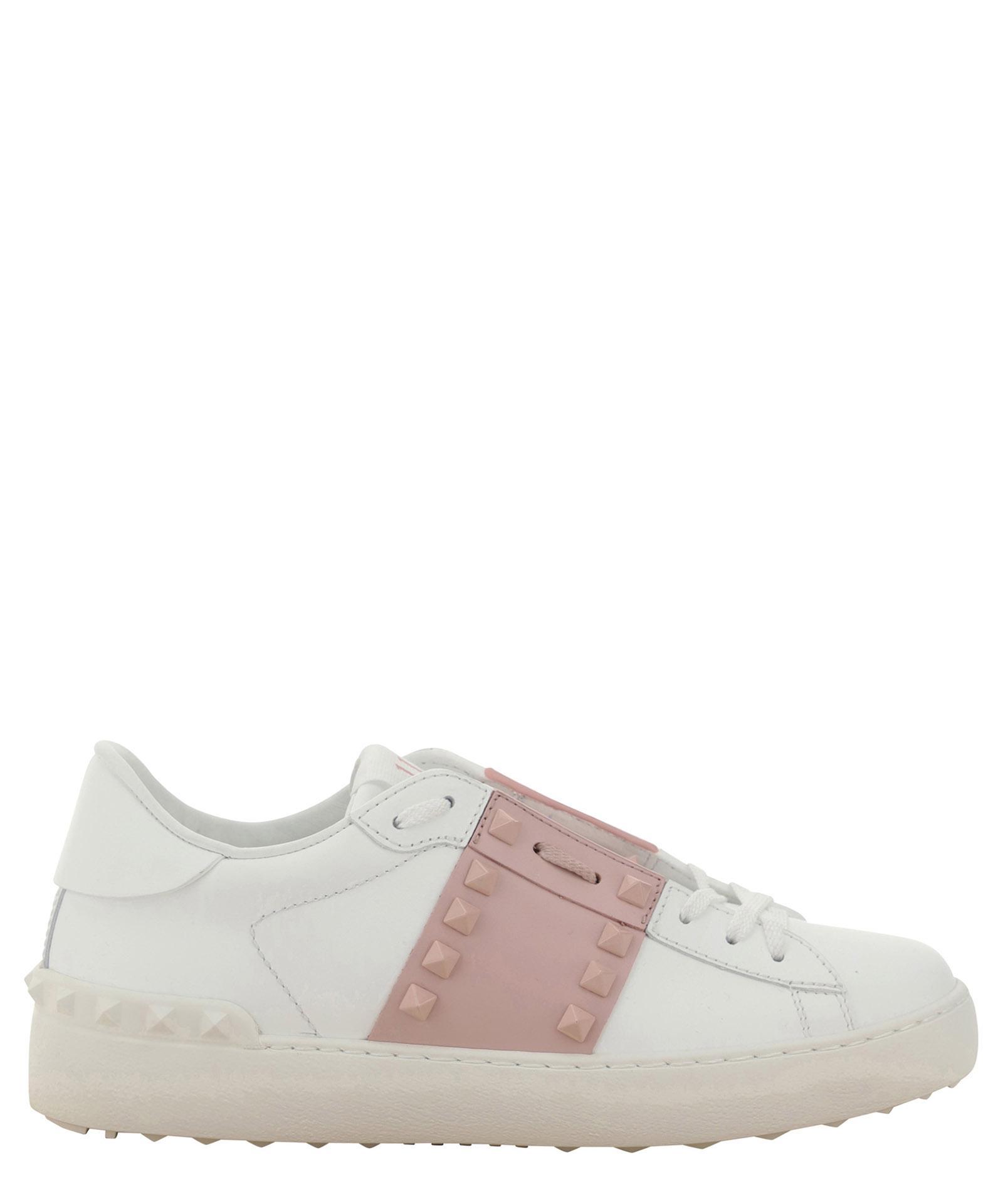 VALENTINO GARAVANI Rockstud Sneakers In White Product Image