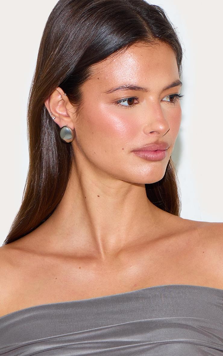 Silver Mini Pebble Stud Earring Product Image