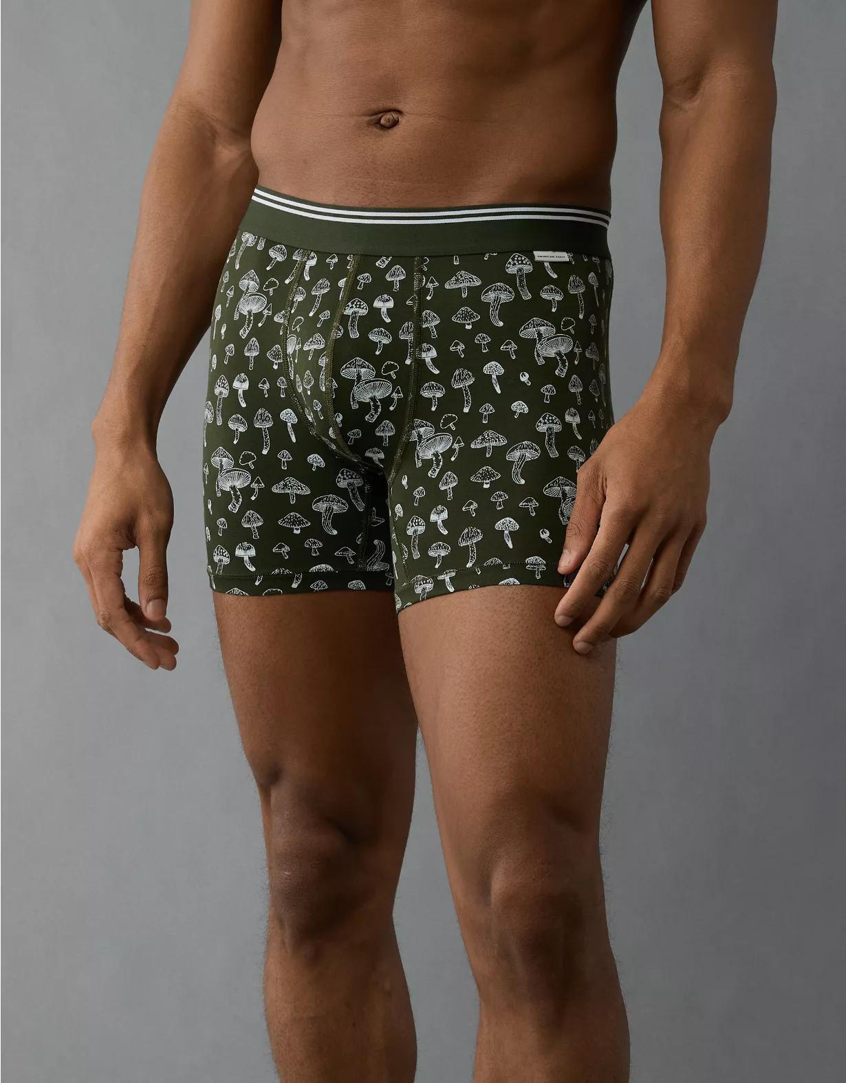 AEO Men's Mushrooms 4.5" Ultra Soft Boxer Brief Product Image