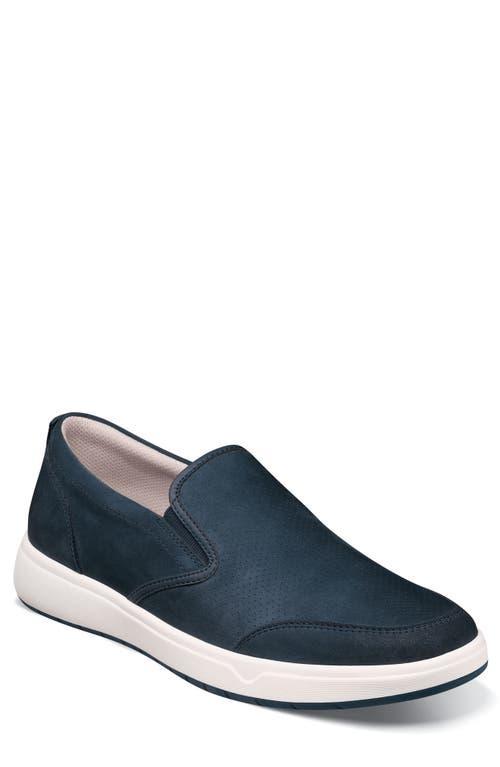 Florsheim Heist Moc Toe Slip-On Sneaker (Navy Nubuck) Men's Shoes Product Image