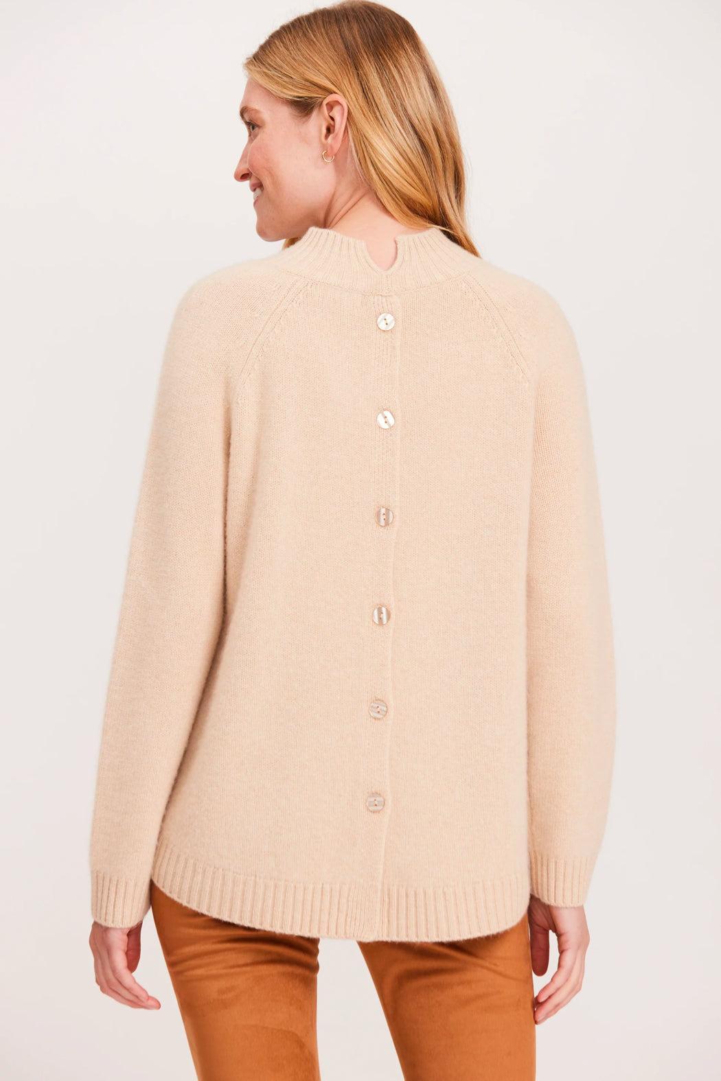 Cashmere Notch Button Back Product Image