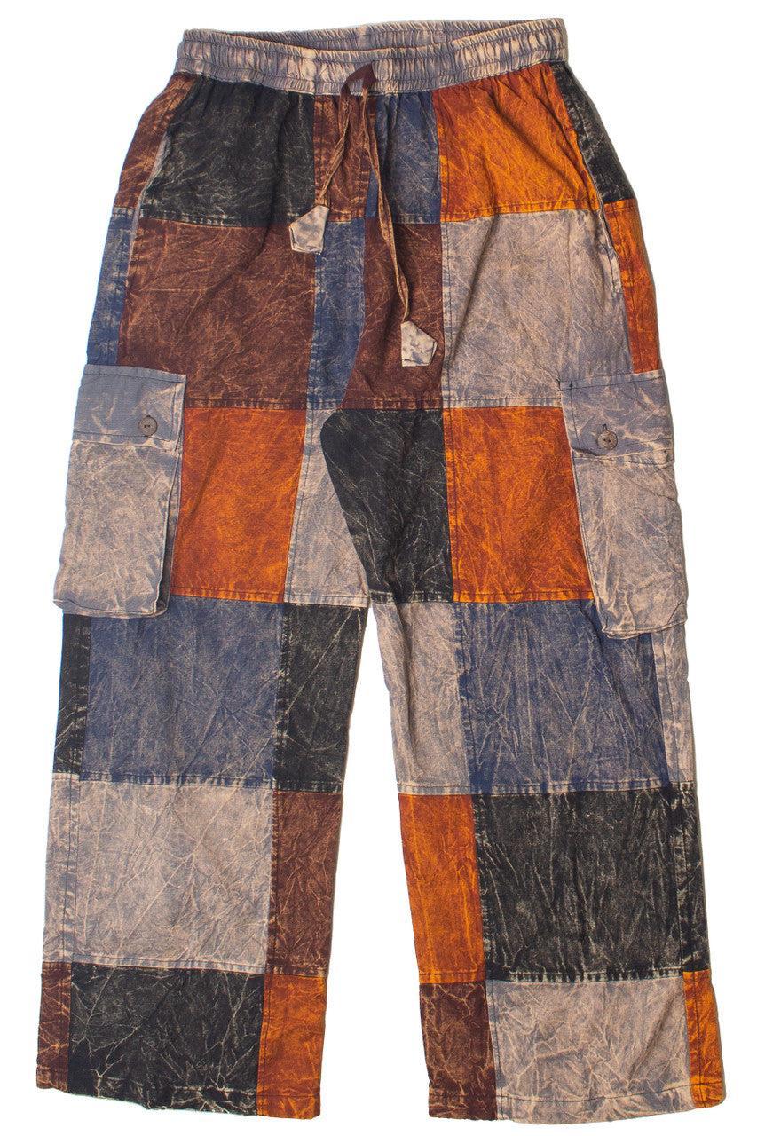 Checker Patchwork Pants Product Image
