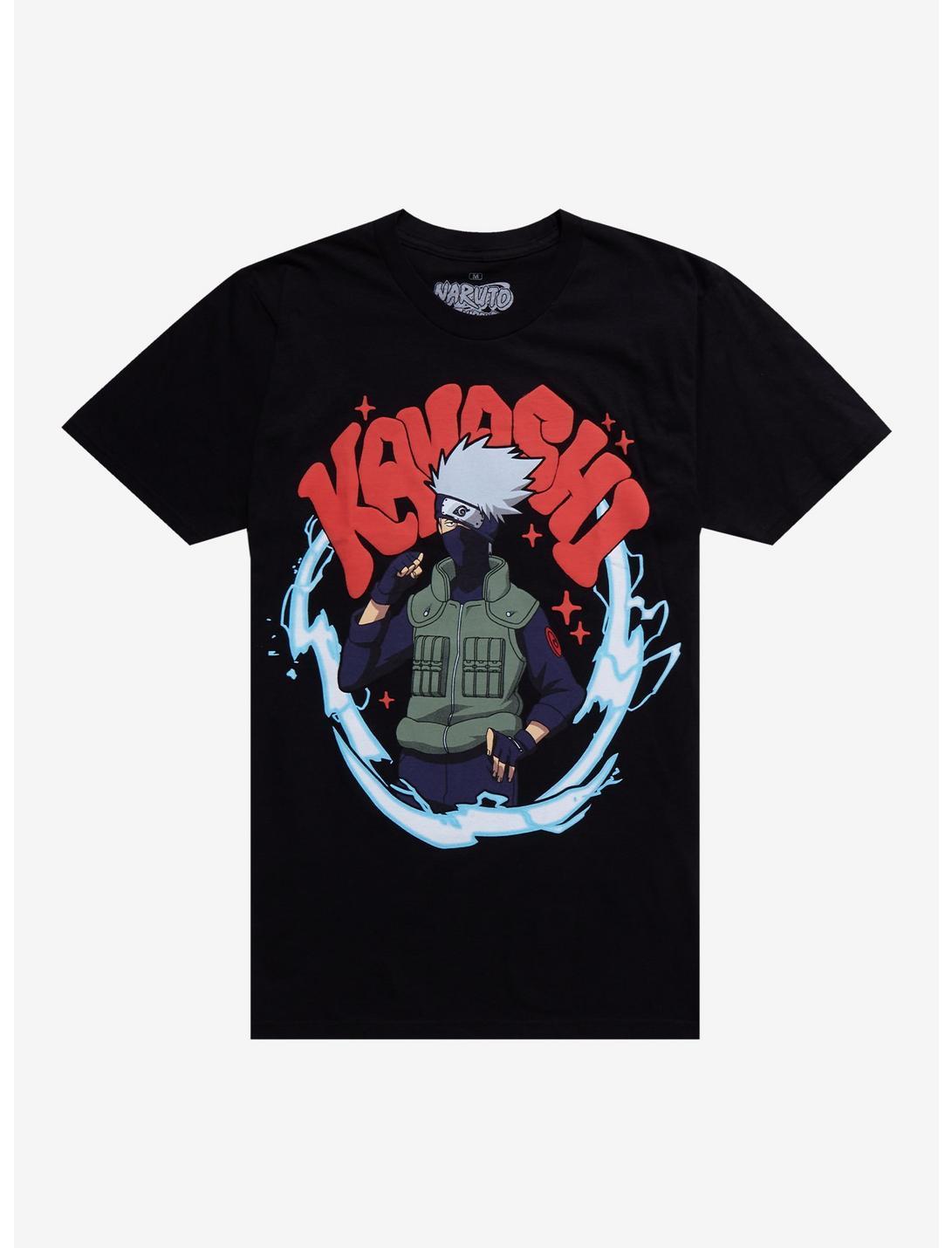 Naruto Shippuden Kakashi Puff Print T-Shirt Product Image