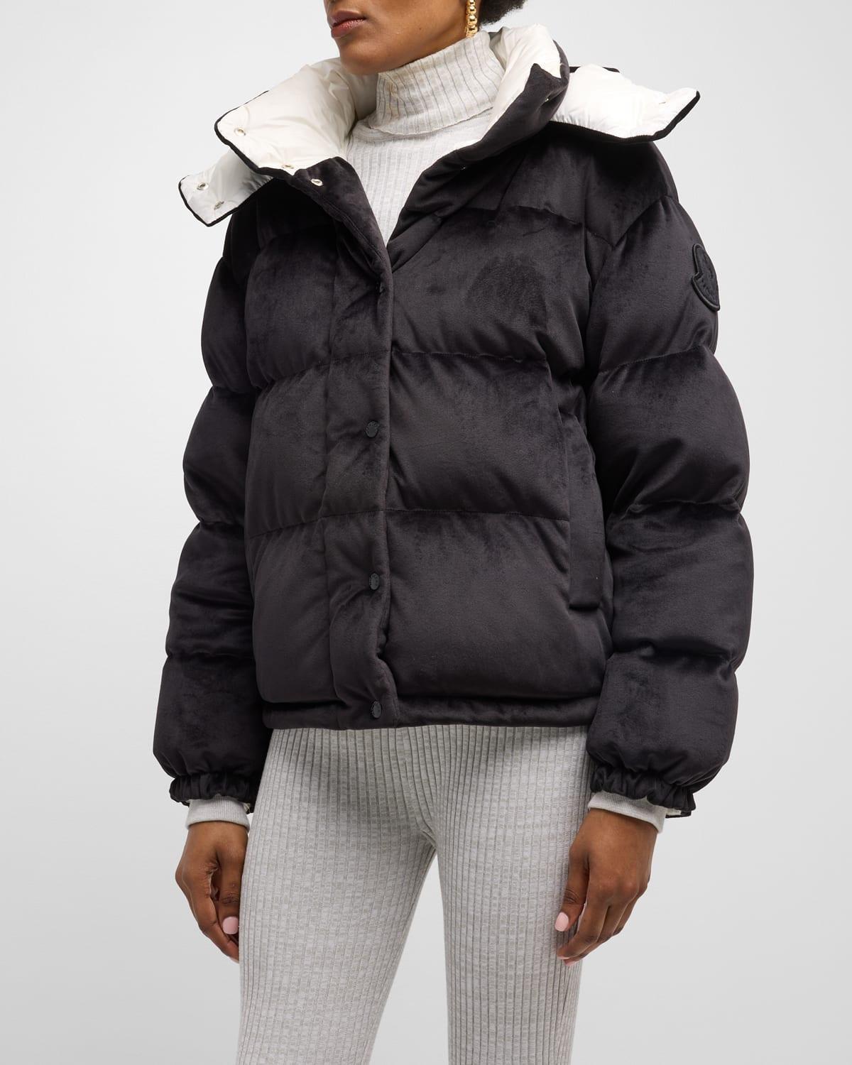 Moncler Daos Velvet Down Puffer Jacket Product Image