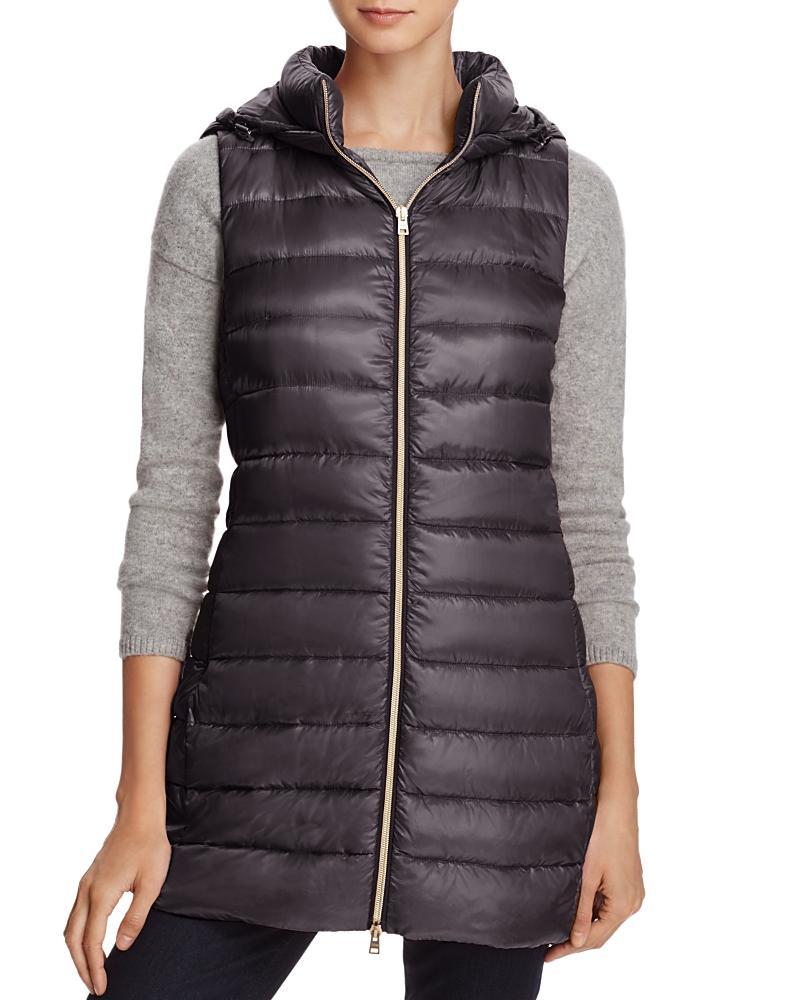 Herno Hooded Long Down Vest Product Image