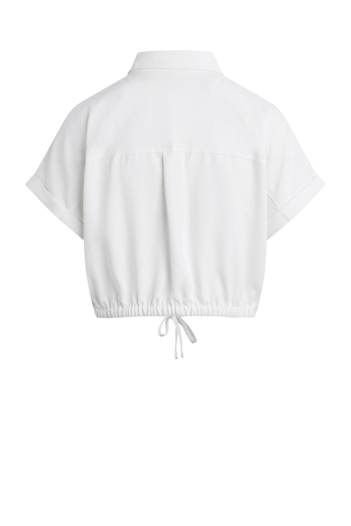 Drawstring Button Down Shirt Female Product Image