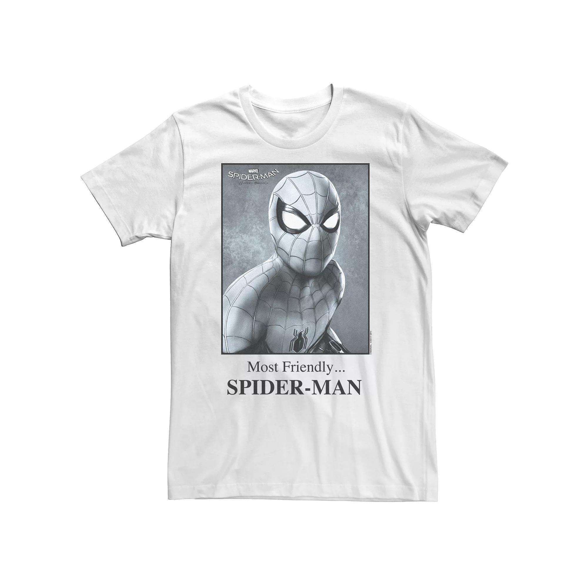 Big & Tall Marvel Spider-Man Homecoming Yearbook Photo Tee, Men's,  Product Image