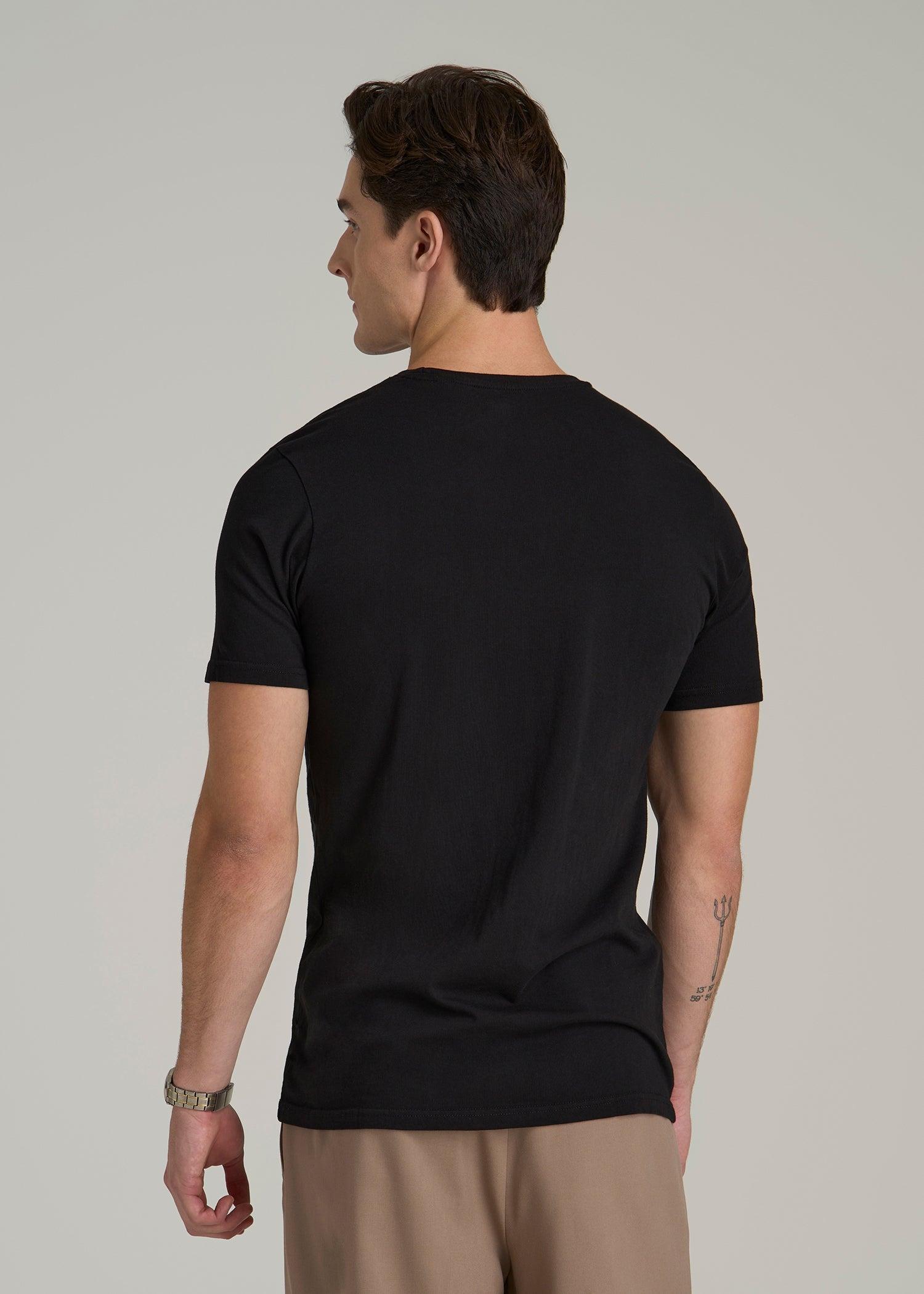 The Everyday Regular Fit Crewneck T-Shirt for Tall Men in Black Male Product Image