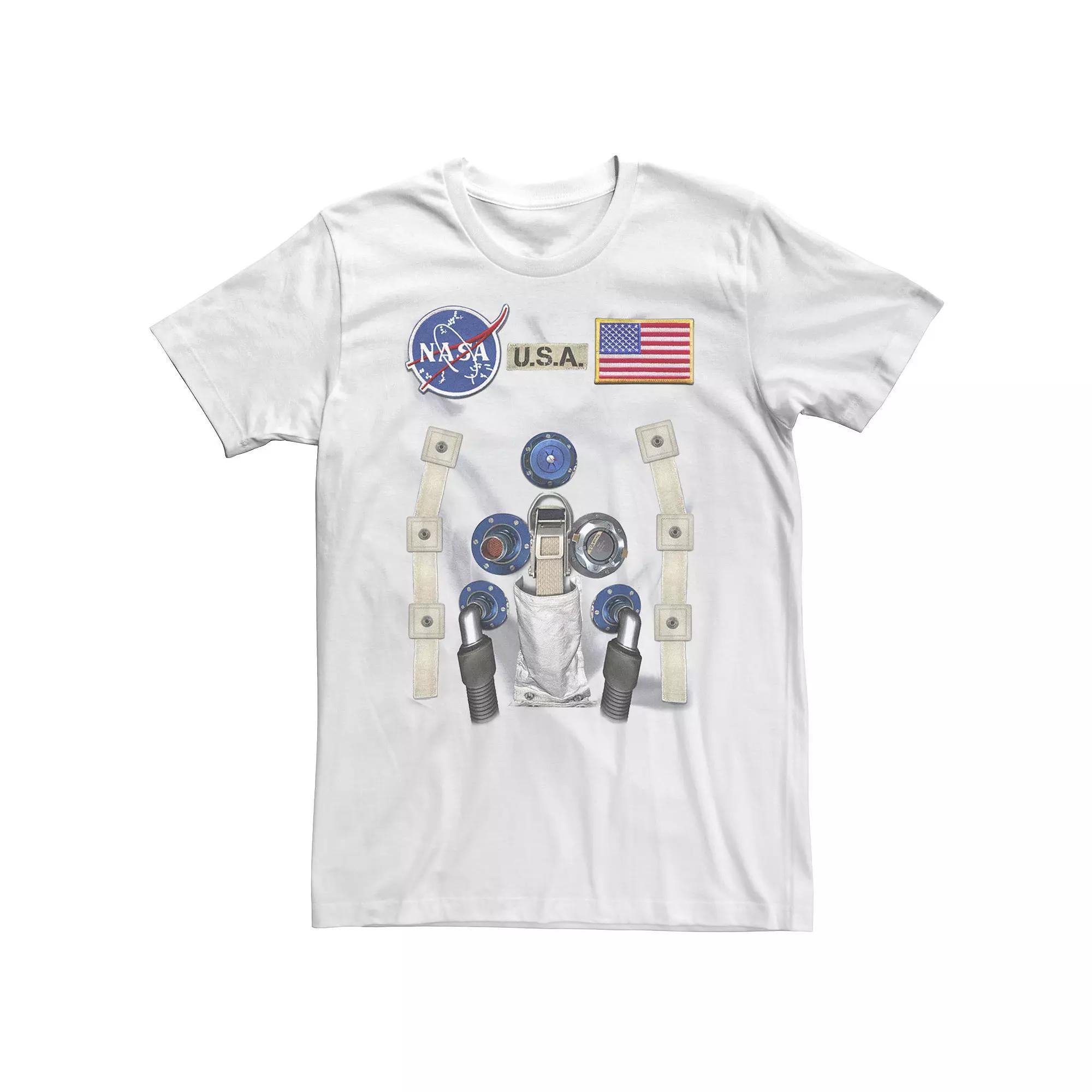 Big & Tall NASA U.S.A. Astronaut Suit Costume Tee, Men's, Size: XL Tall, White Product Image