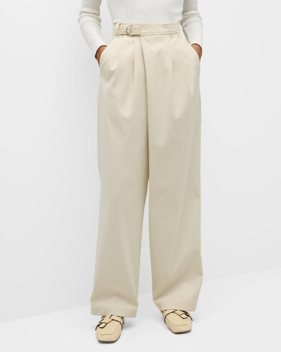 Wide-Leg Wrap Pants Product Image