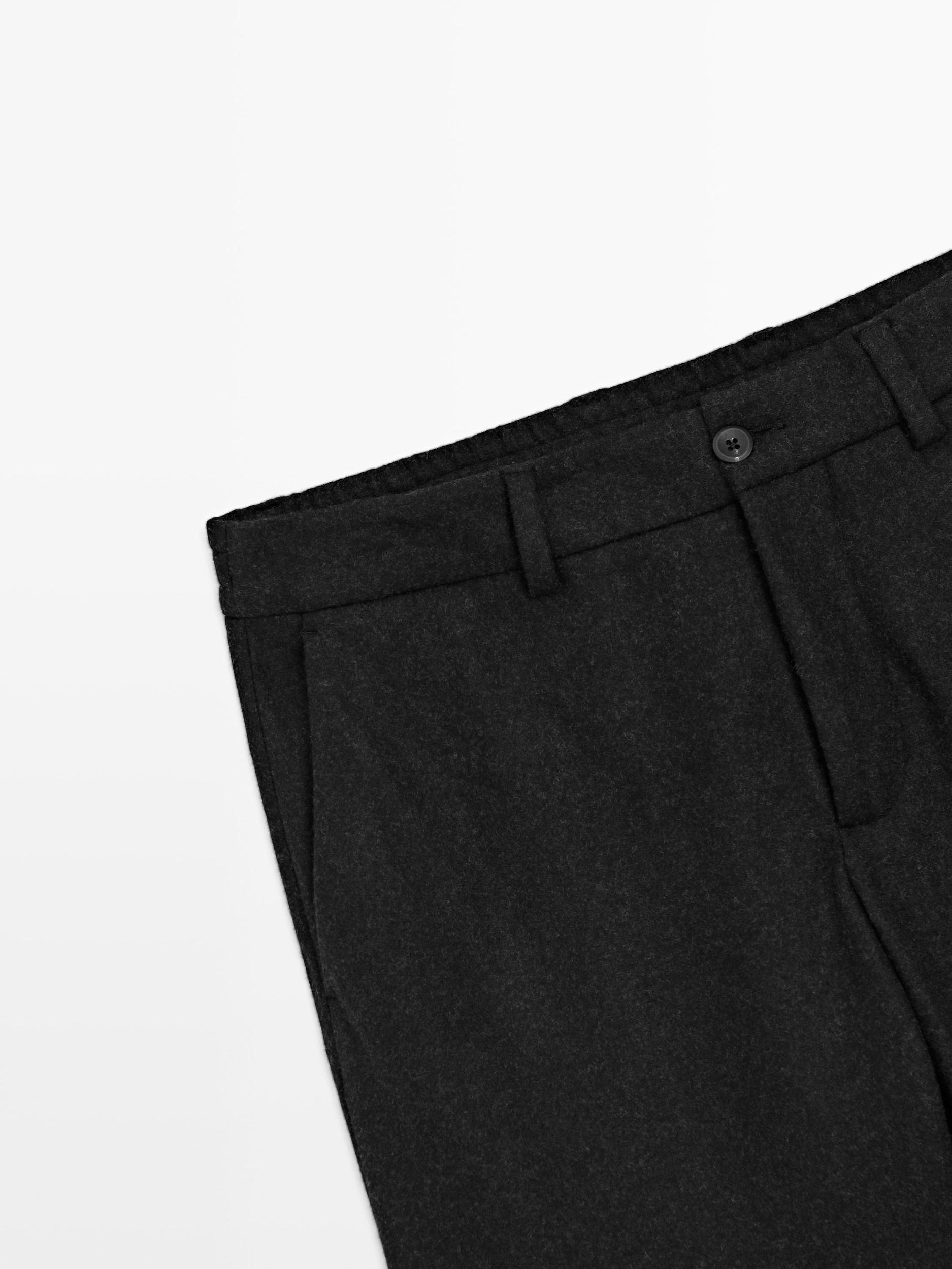 Wool blend suit trousers Product Image