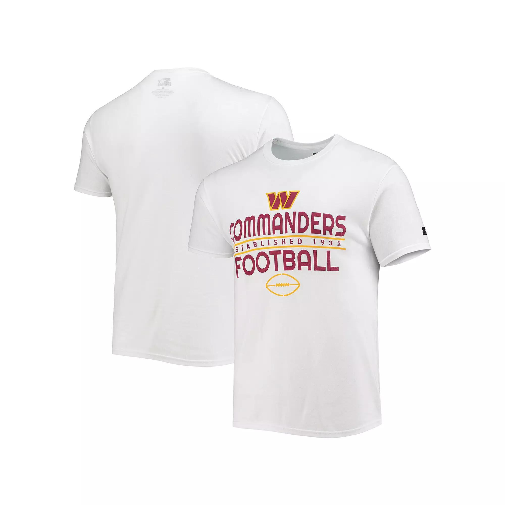 Men's Starter White Washington Commanders Prime Time T-Shirt,  Product Image