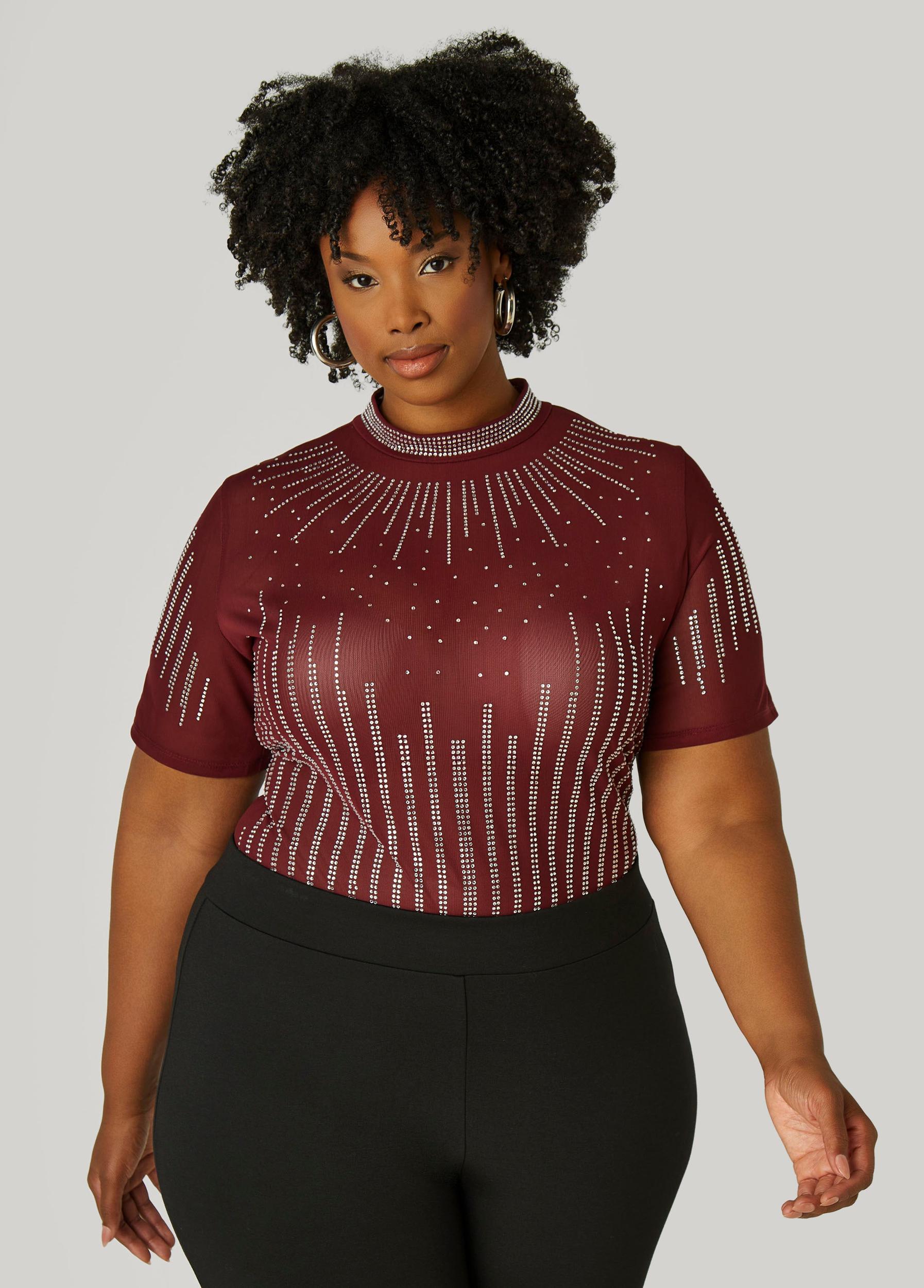 Plus Size Ponte High Rise Pull On Leggings Ashley Stewart Product Image