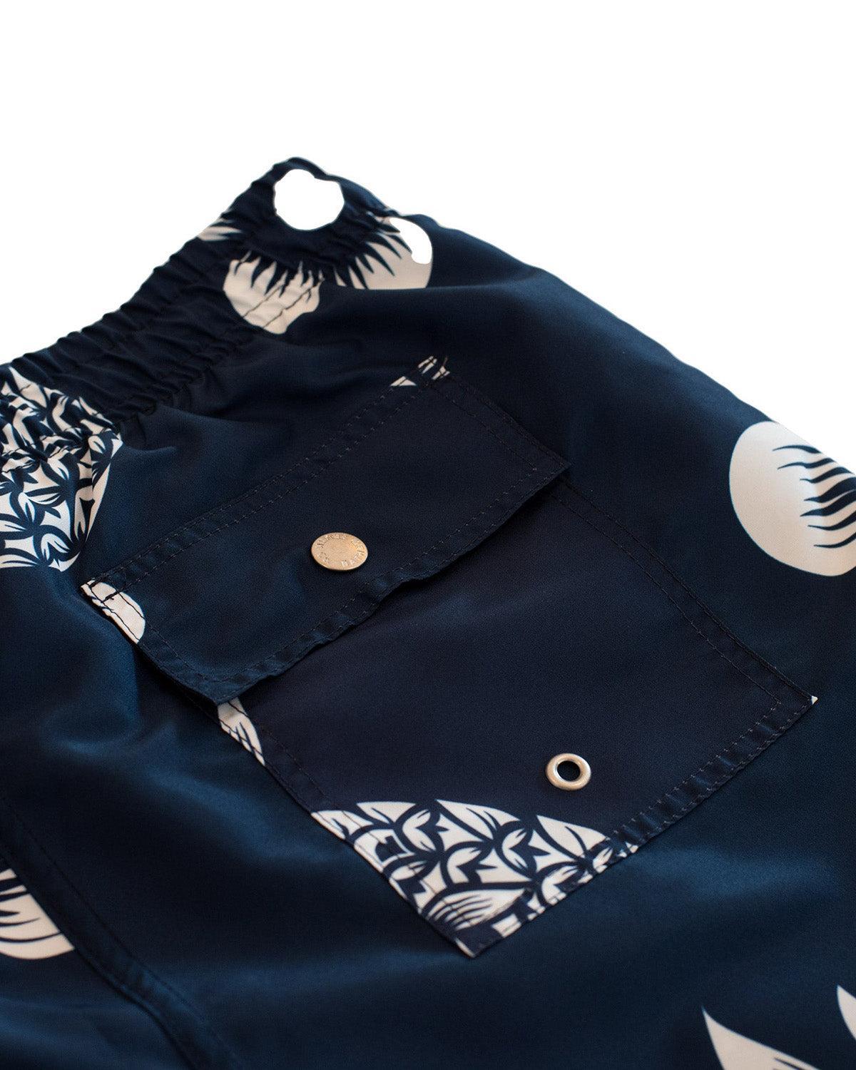 Midnight Coastal Floral Swim Trunk Product Image