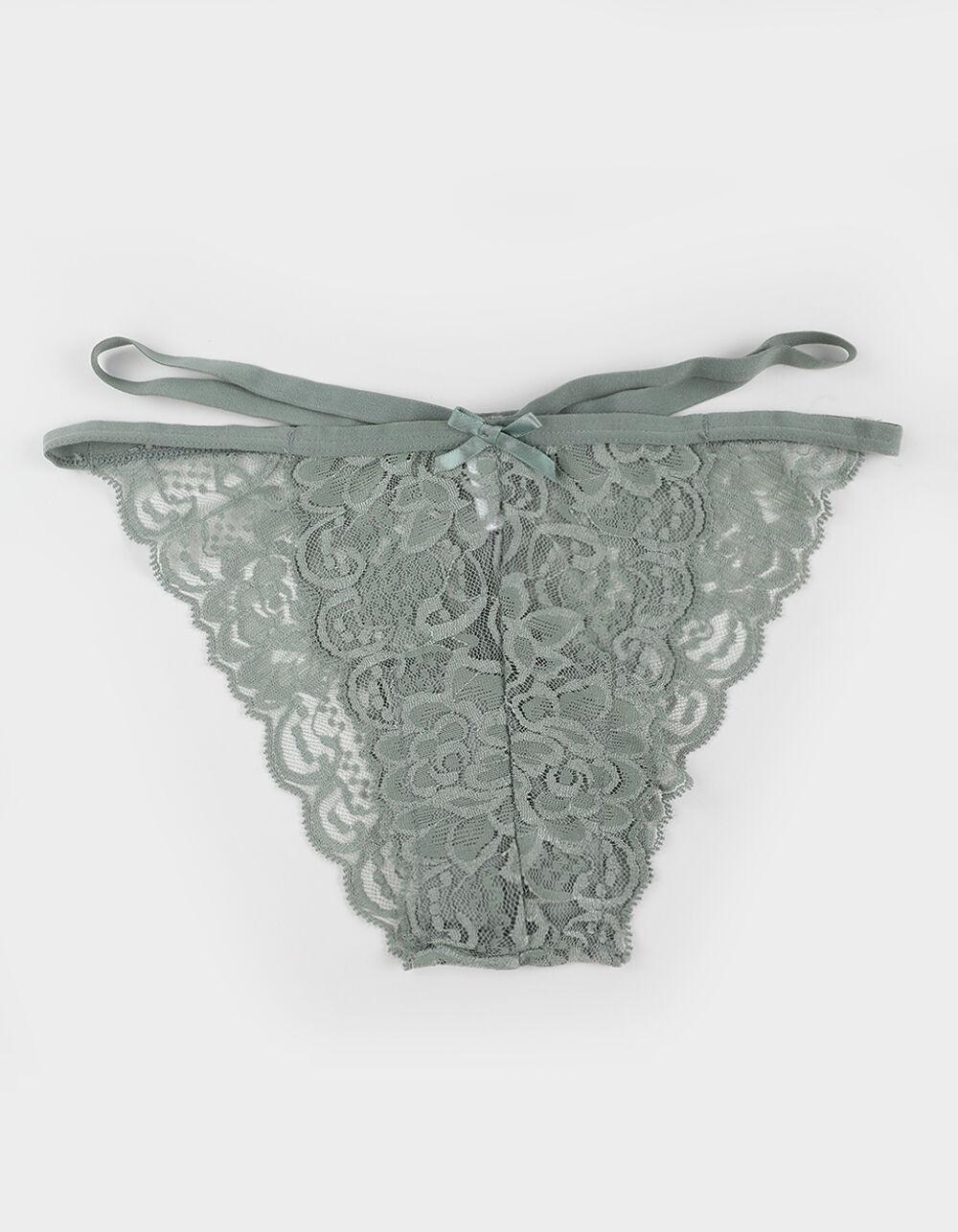 FULL TILT Double Side Strap Lace Cheeky Panties - RED Product Image