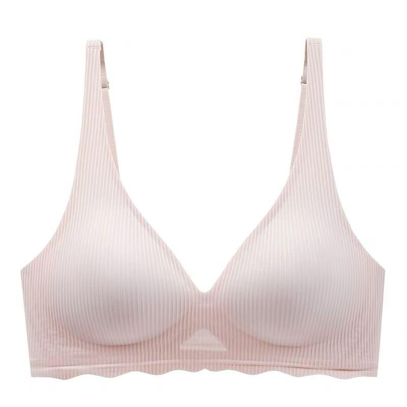 Plain Ribbed Wireless Bra Product Image