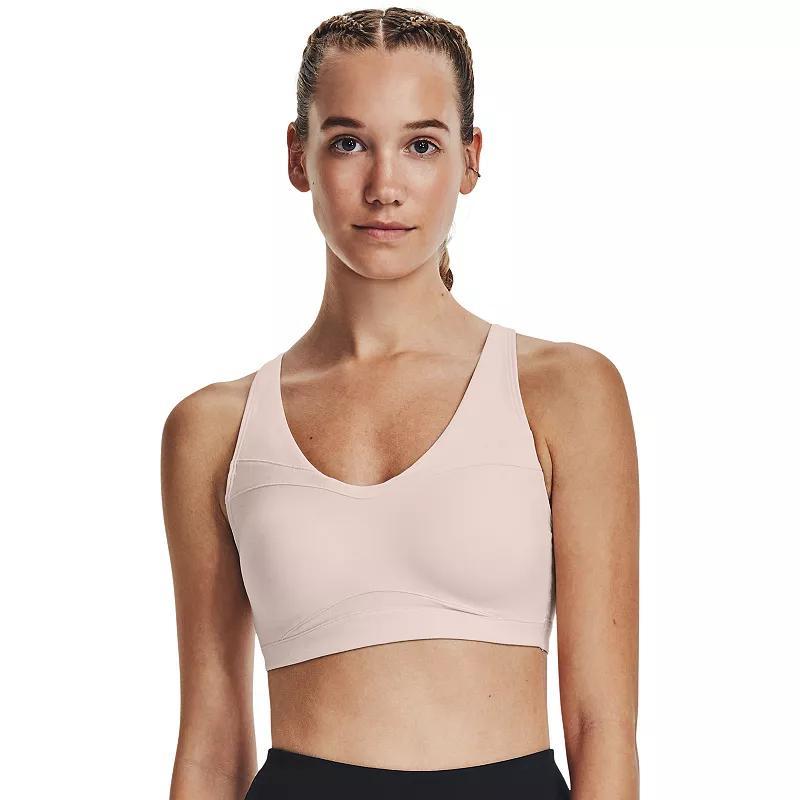 Women's Under Armour SmartForm Evolution Mid Sports Bra, Size: Large, White Product Image