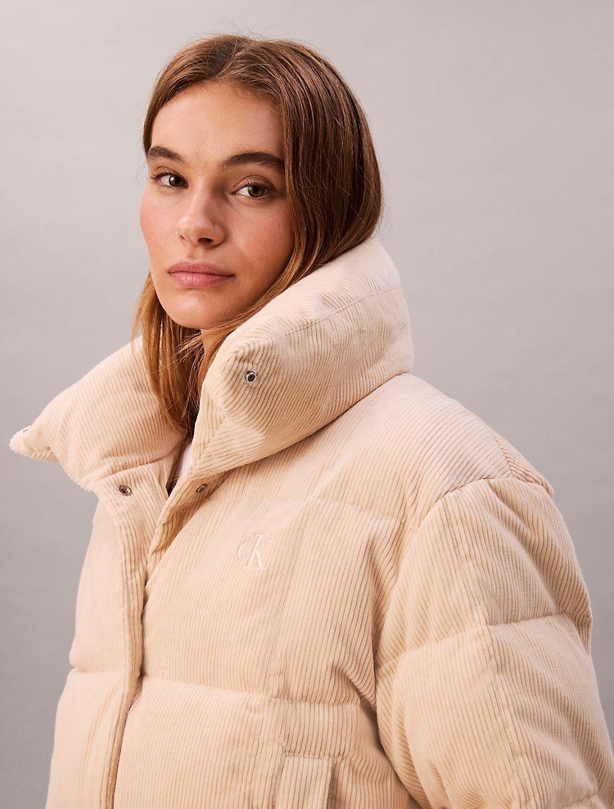 Corduroy Puffer Jacket Product Image