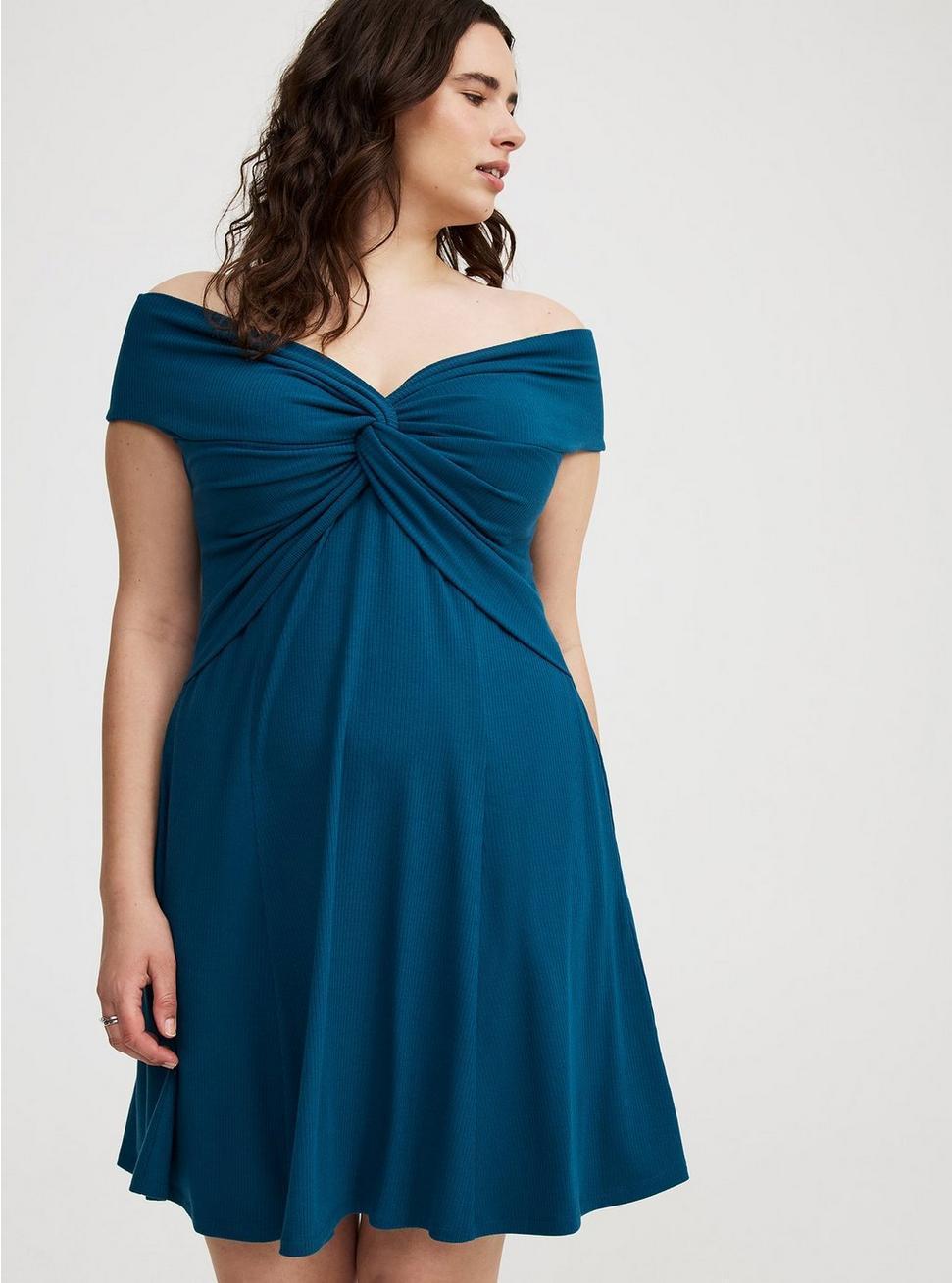 Off-Shoulder Mini Dress Product Image