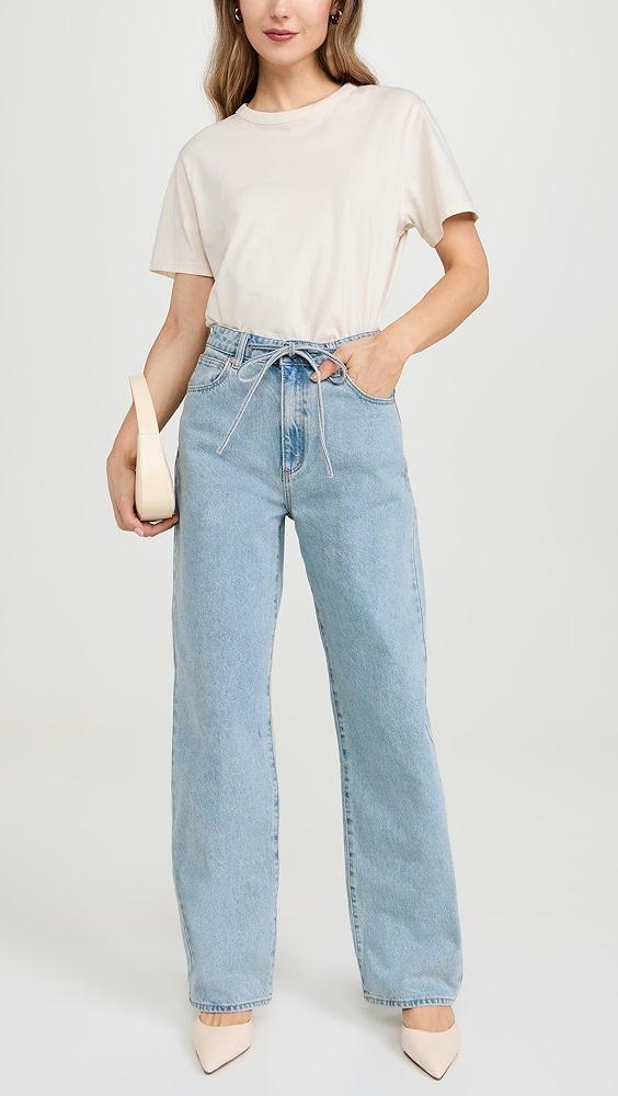 ABRAND Carrie Tie Dixie Jeans | Shopbop Product Image