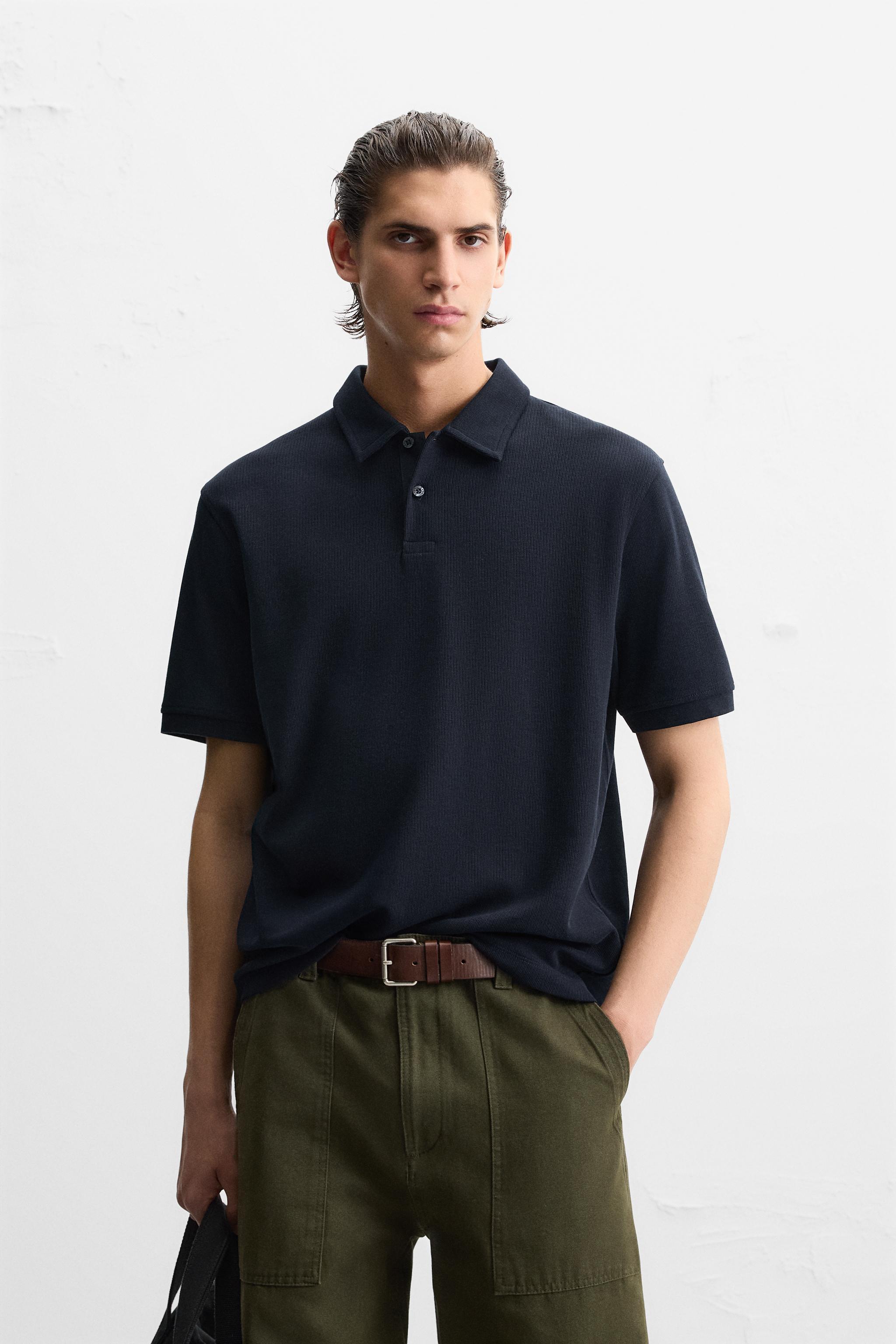 TEXTURED POLO Product Image