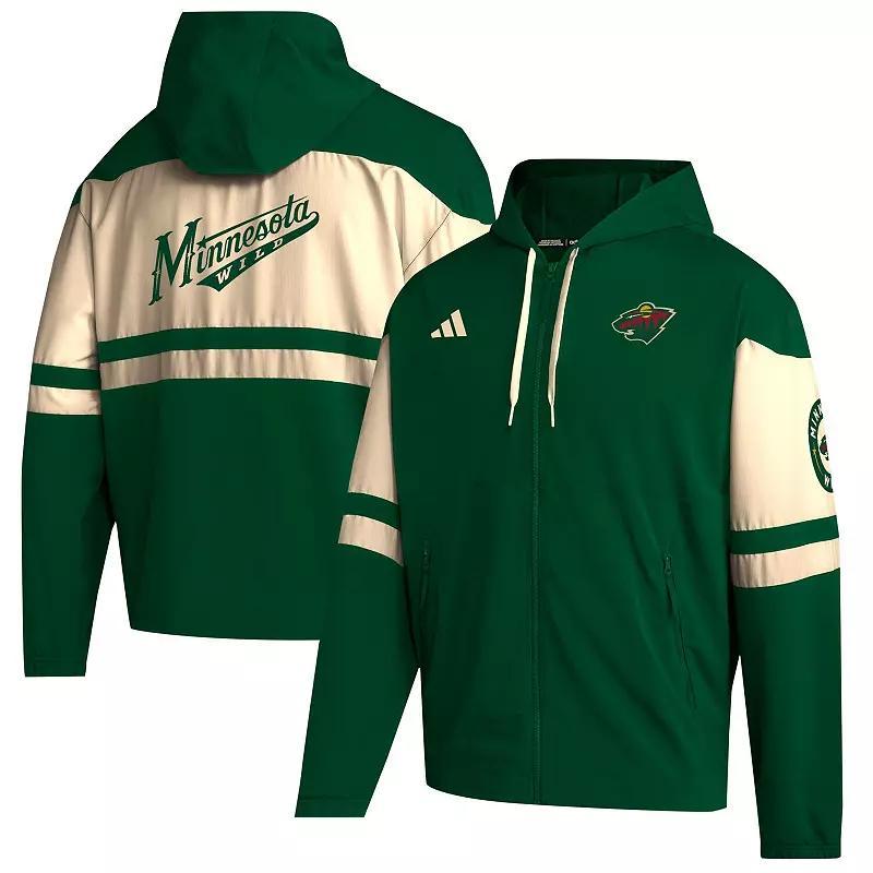 Mens adidas Minnesota Wild Full-Zip Hoodie Product Image