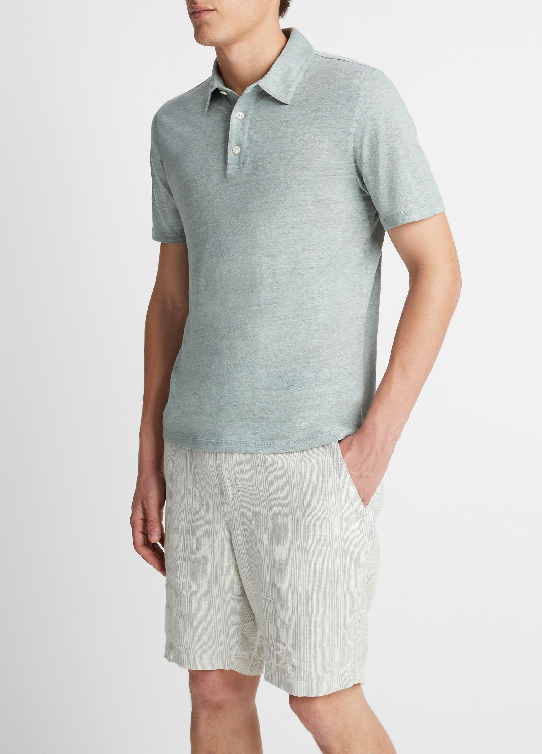 Linen Polo Shirt Product Image