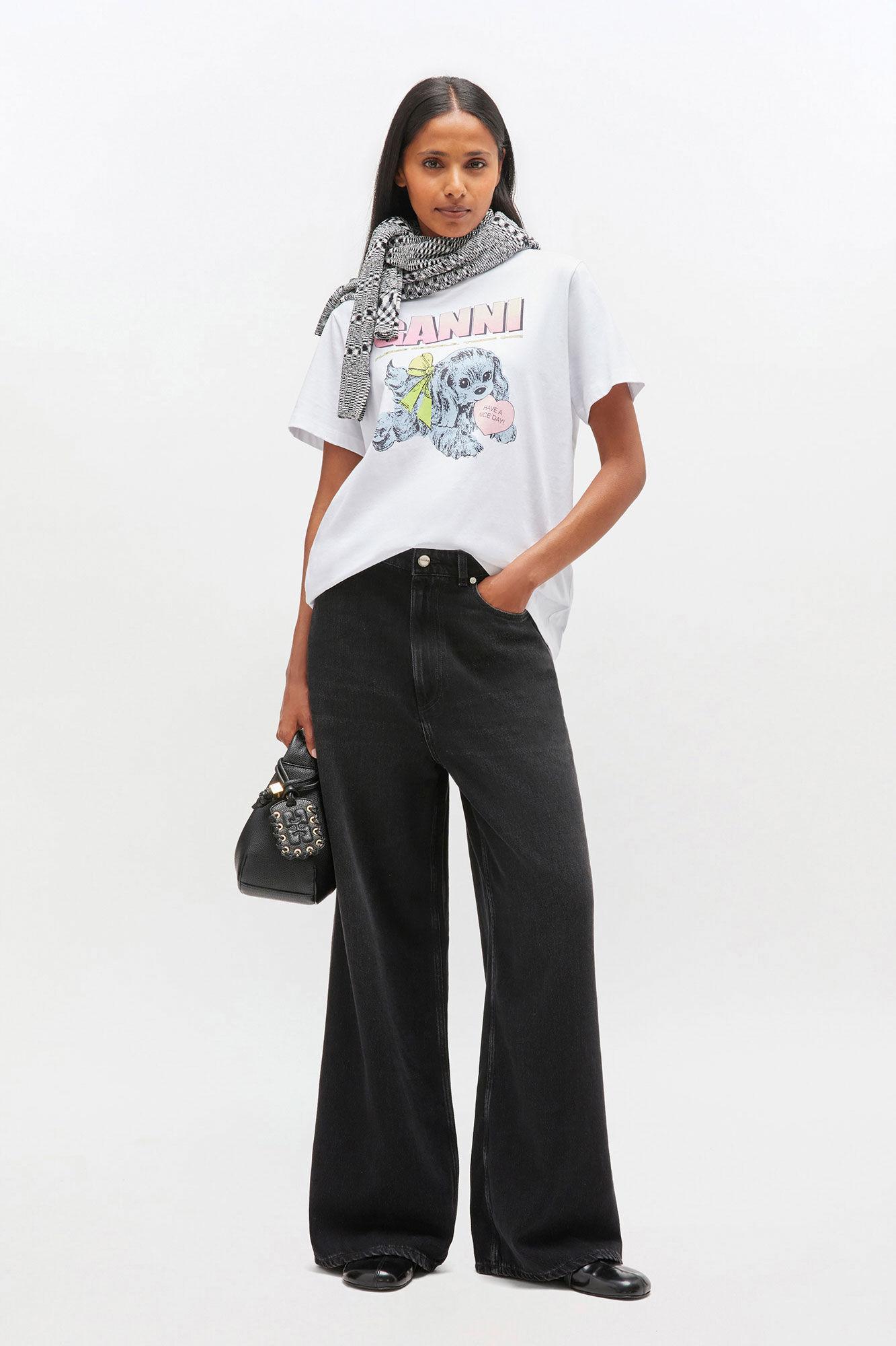 White Puppy T-shirt Product Image